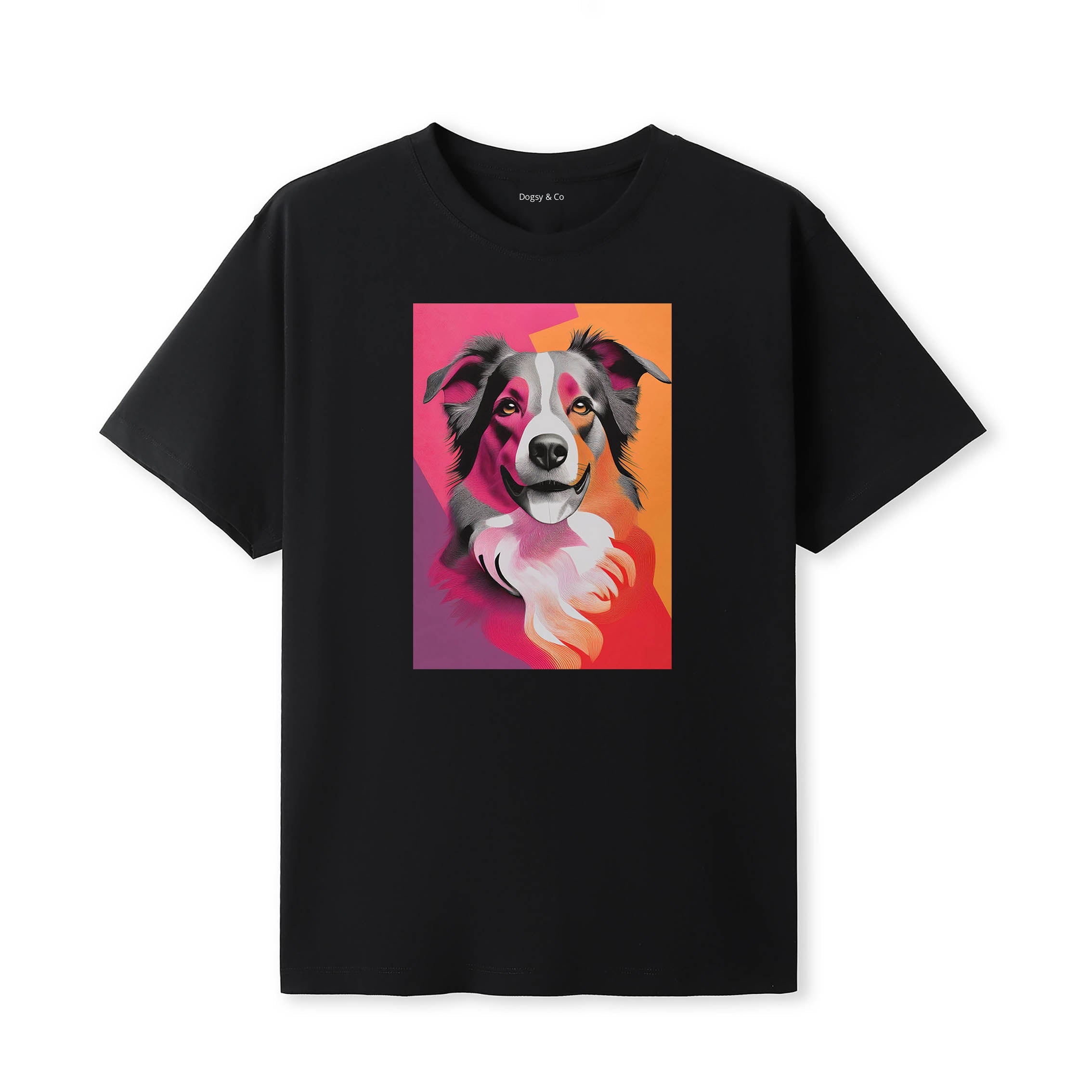 Border Collie Mod Pop Dogs T-Shirt Artwork