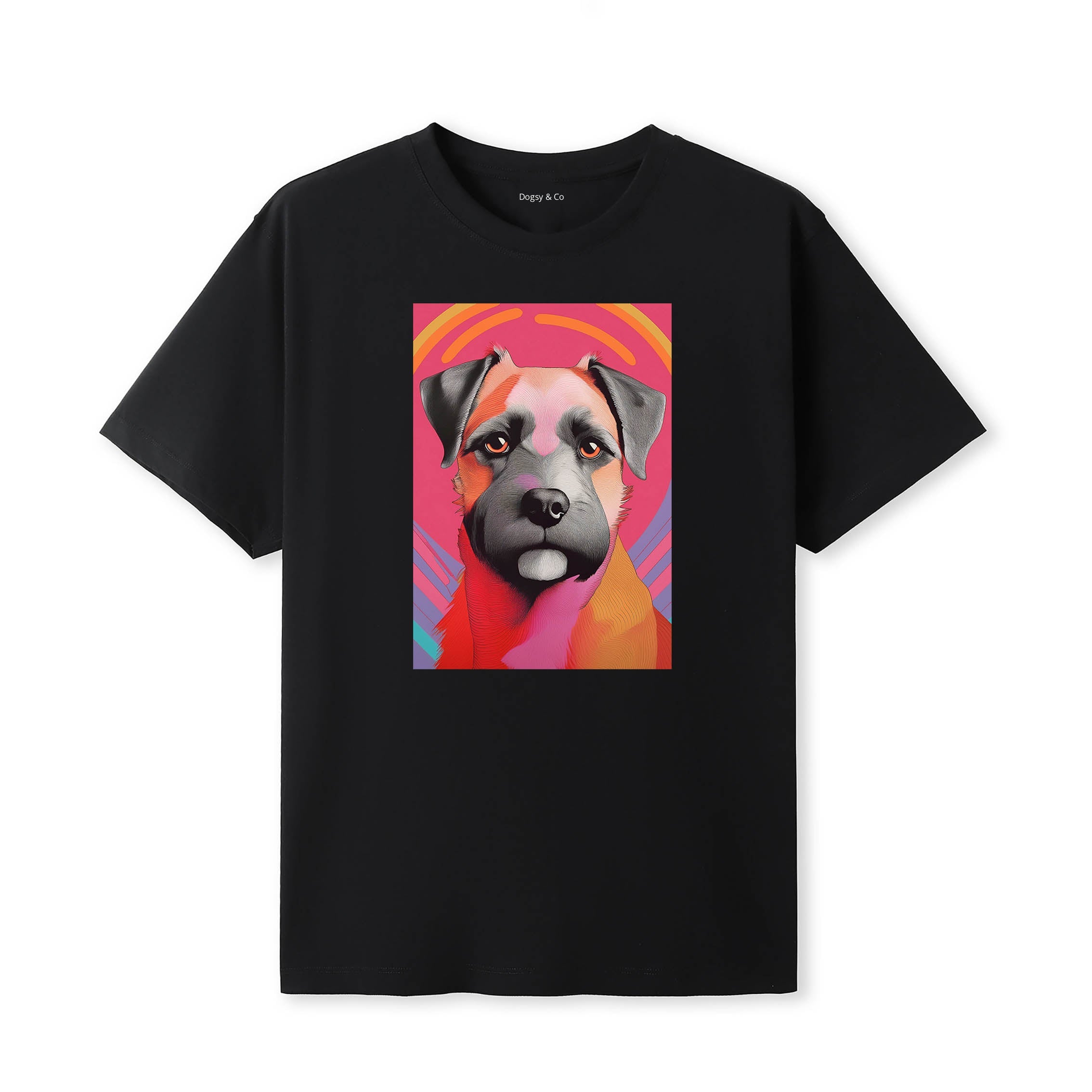 Border Terrier Mod Pop Dogs T-Shirt Artwork