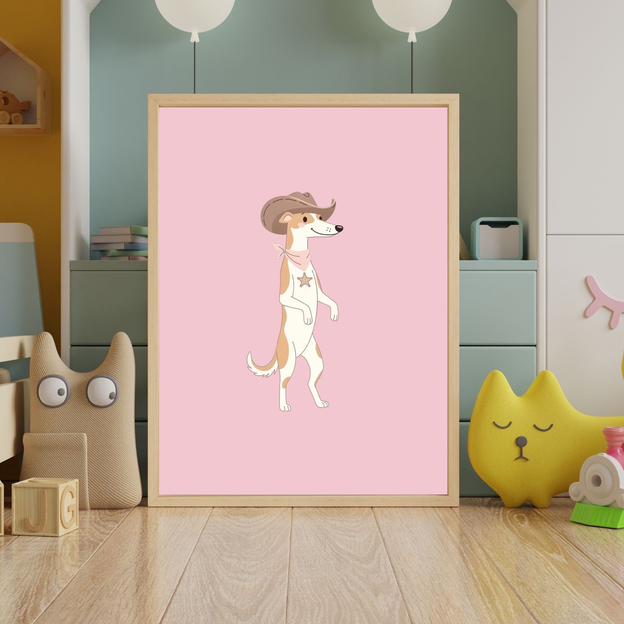 Borzoi Kids Nursery Wall Art Print Bundle — 22 Dog Costume Designs, 5 Colours, 6 Print Sizes | Digital Download