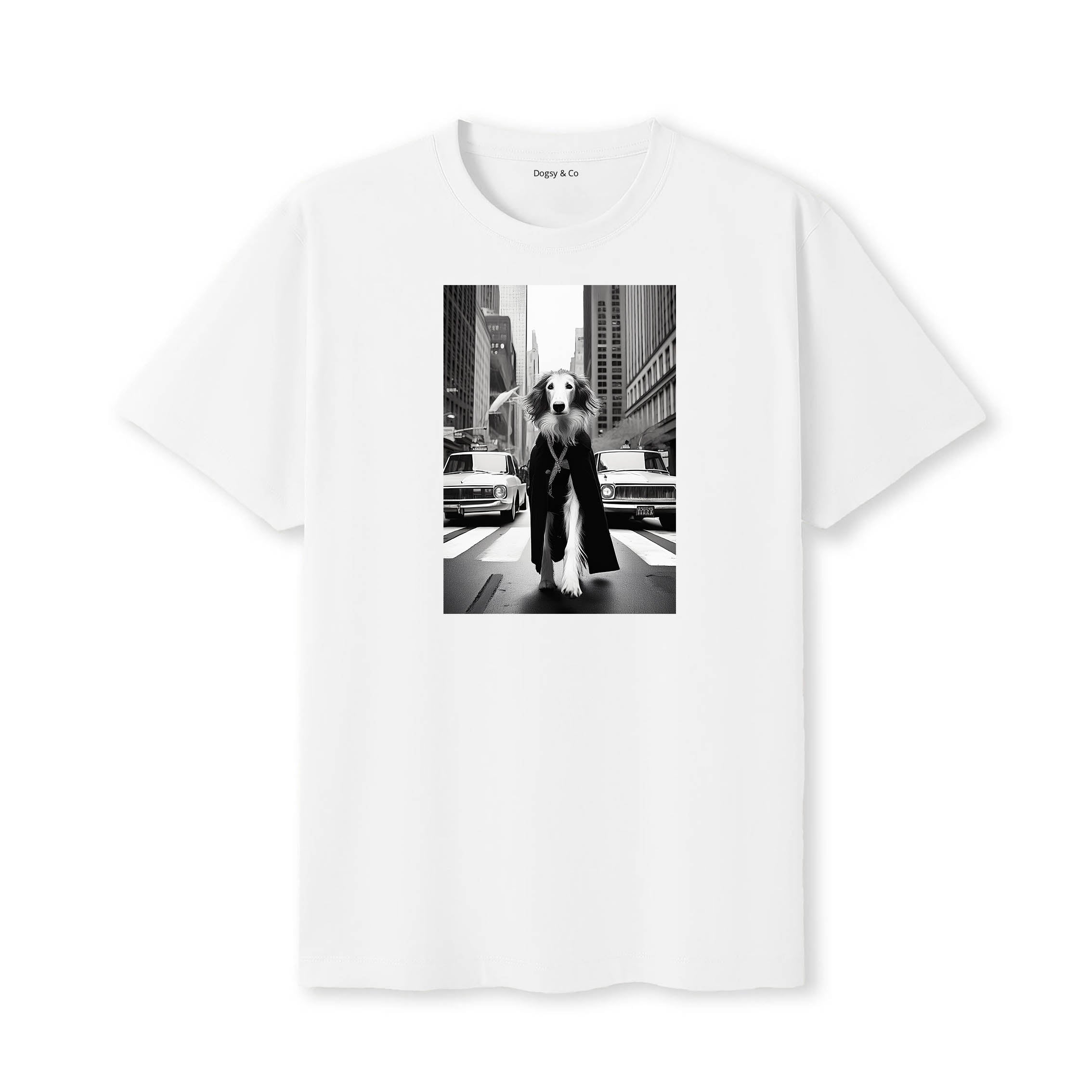 Borzoi Dogsy Dean T-Shirt White