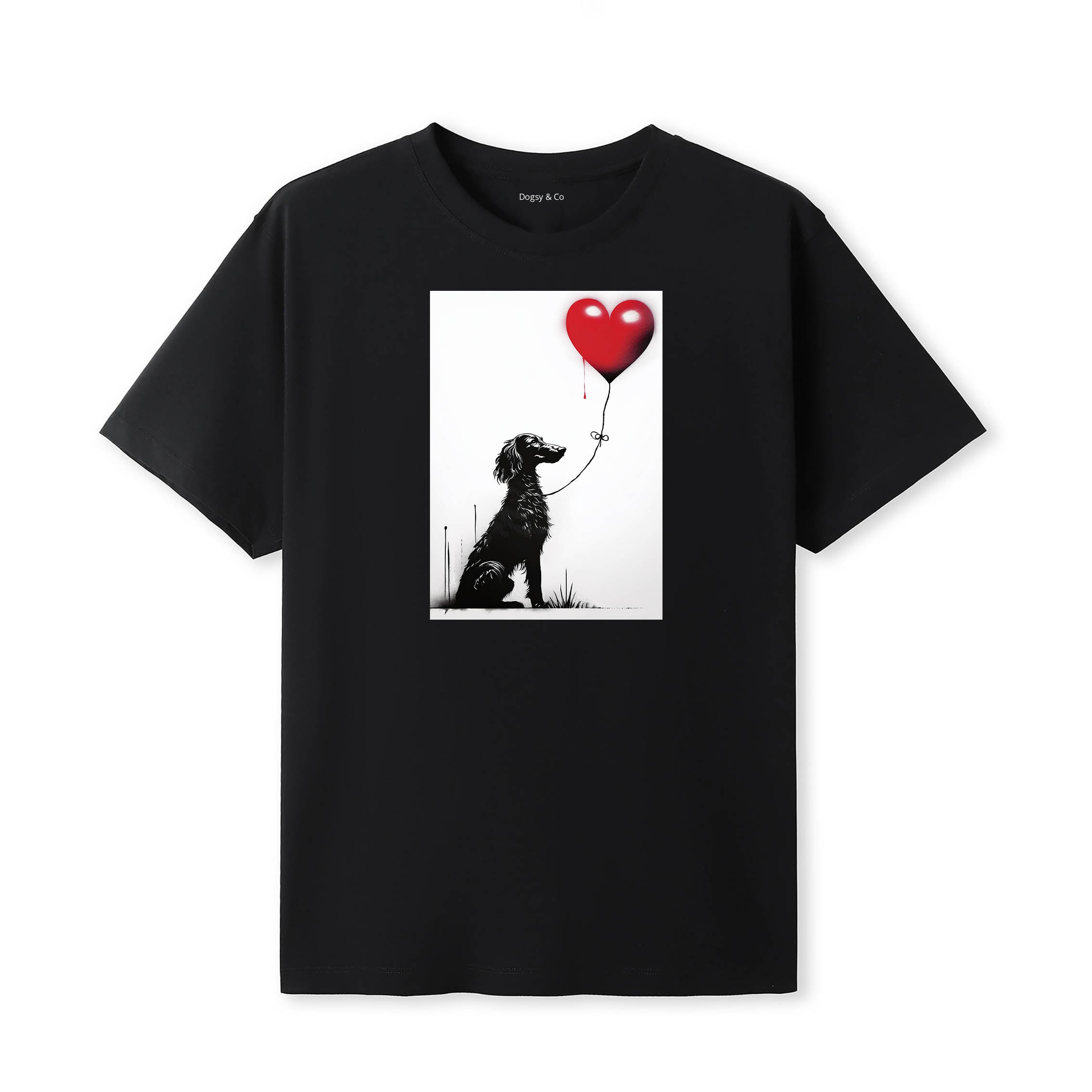 Borzoi 1 Dogsy T-Shirt Black