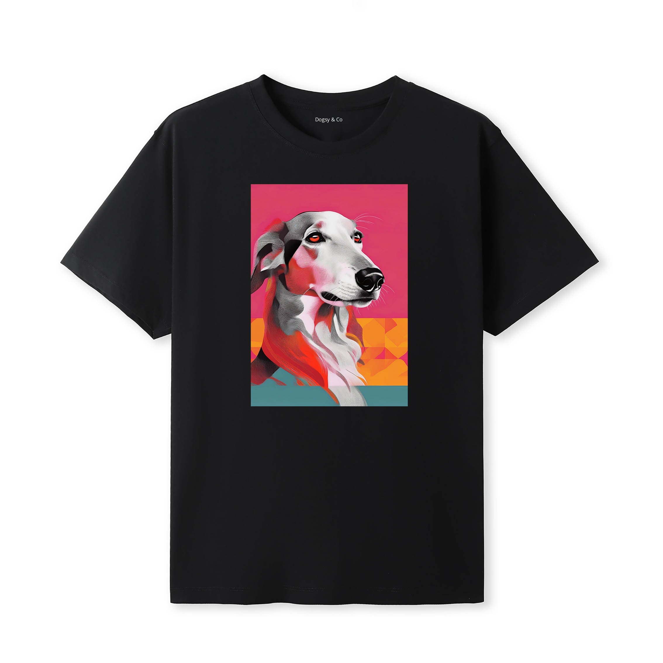 Borzoi Mod Pop Dogs T-Shirt Artwork