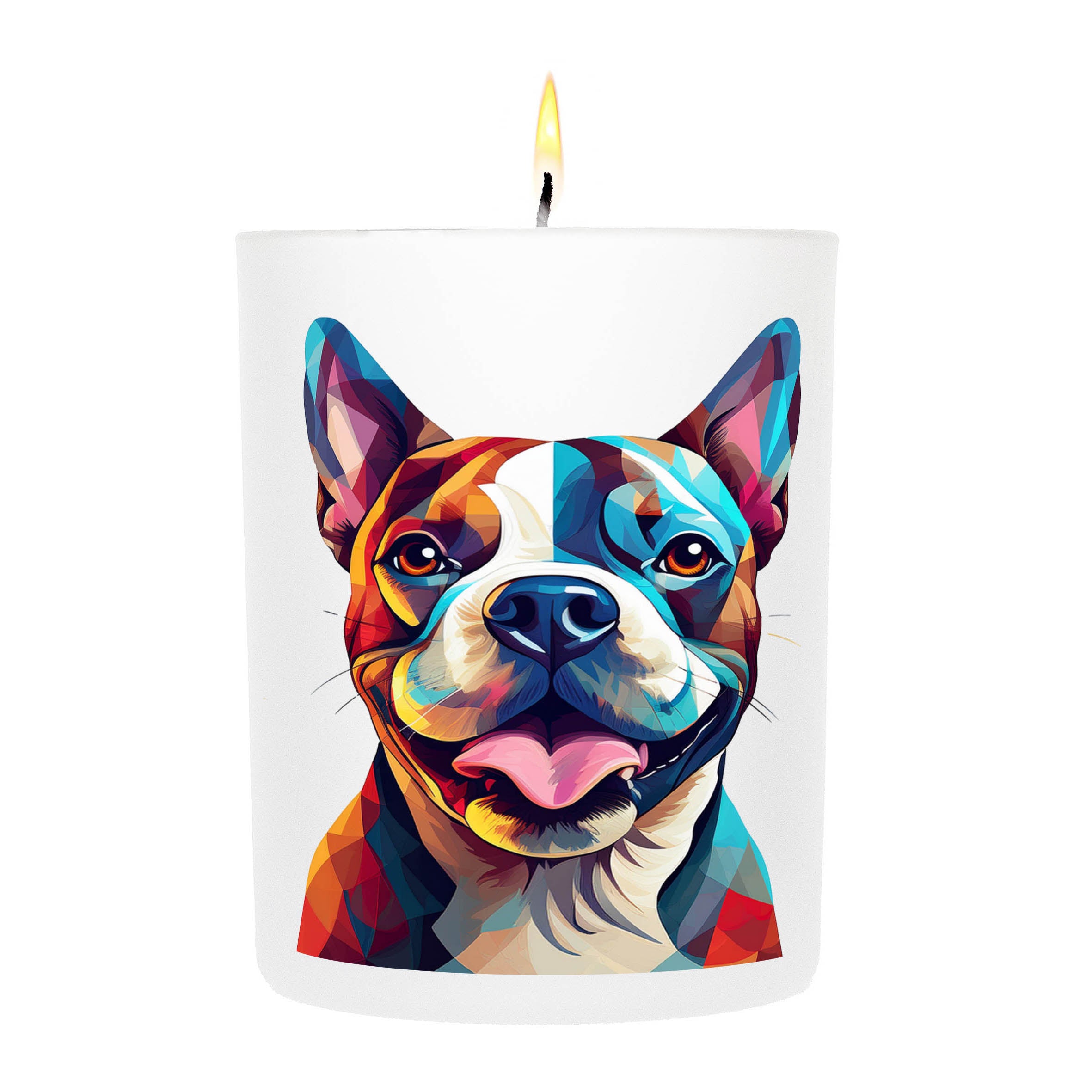 Boston Terrier Graphic Bold Dog Candle