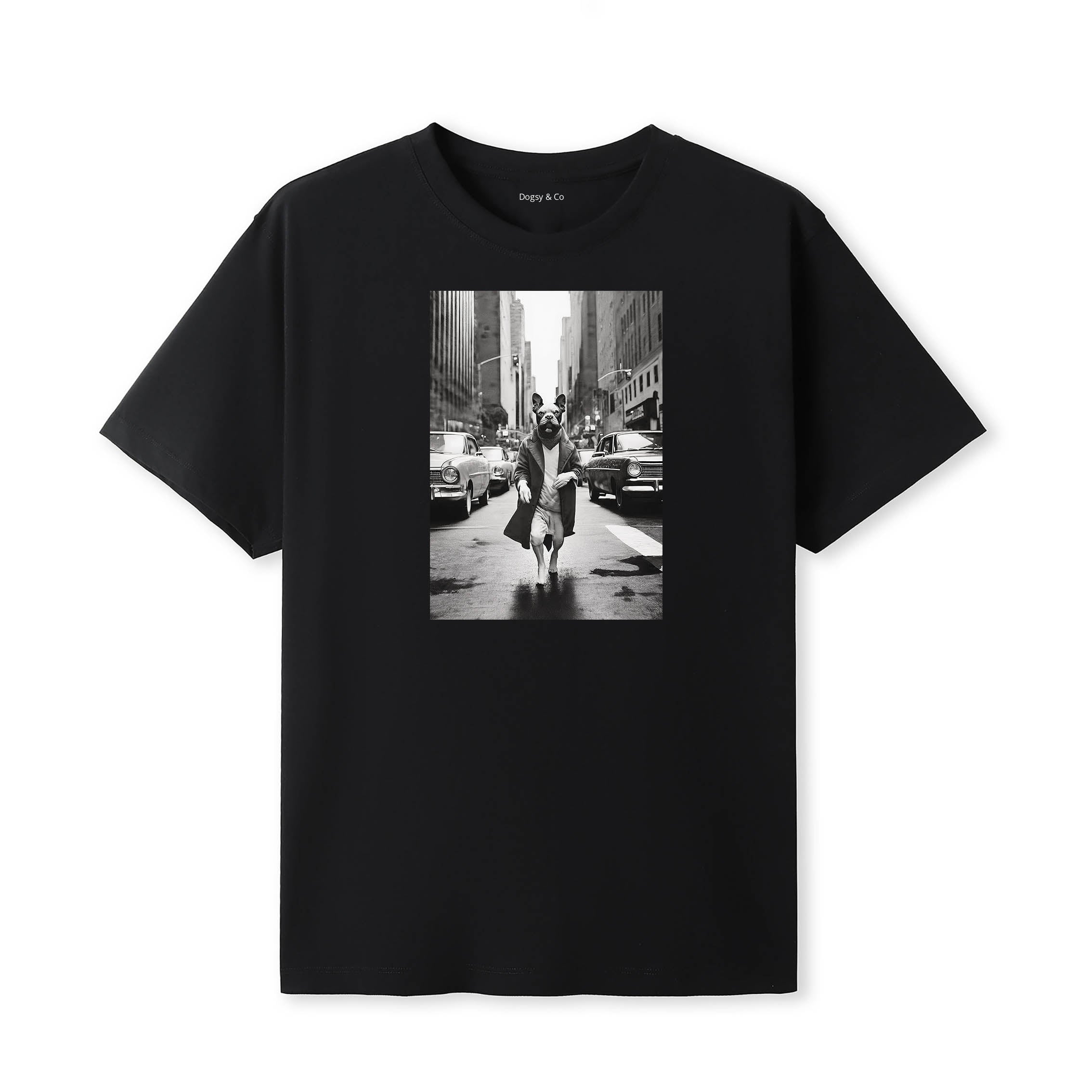 Boston Terrier Dogsy Dean T-Shirt Black