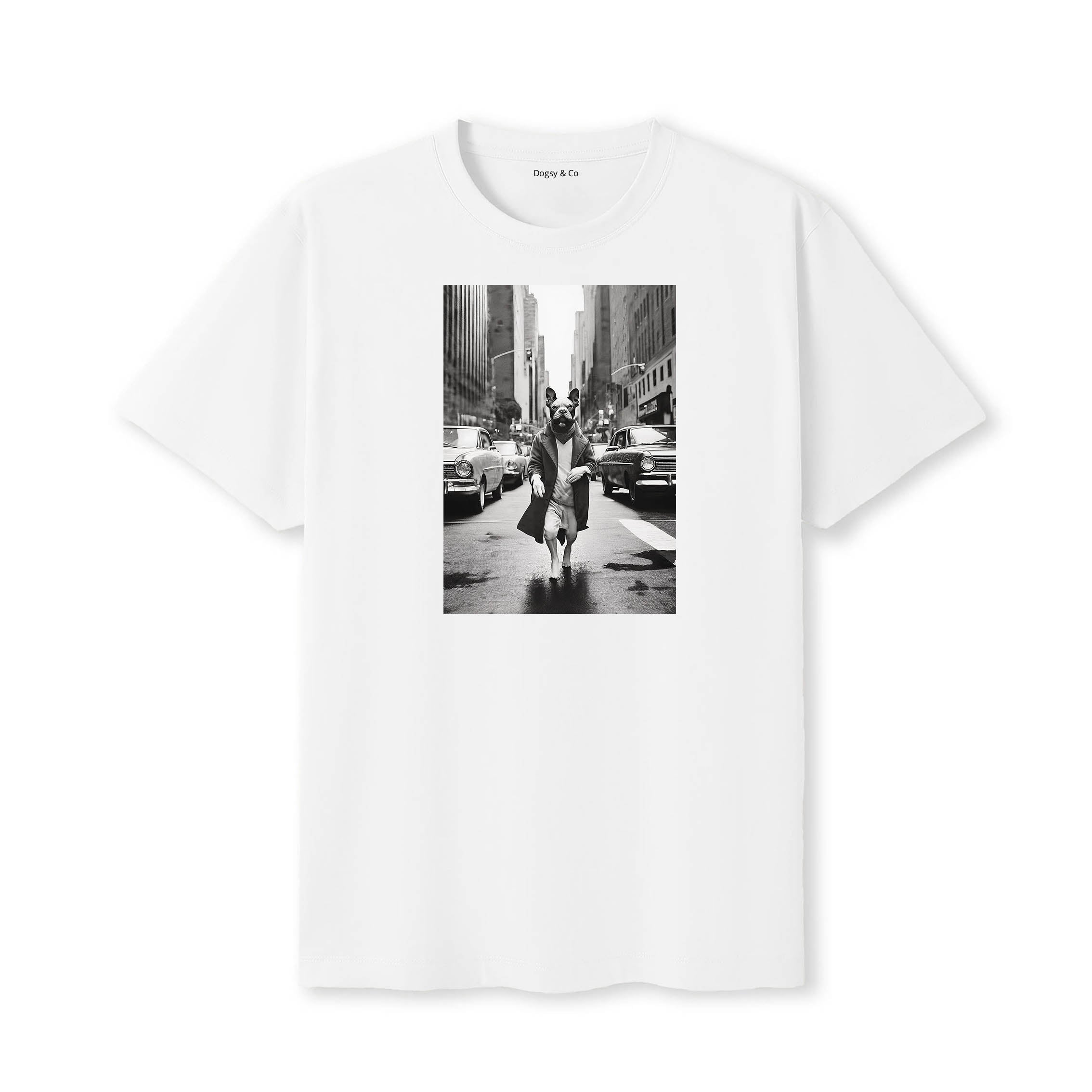 Boston Terrier Dogsy Dean T-Shirt White