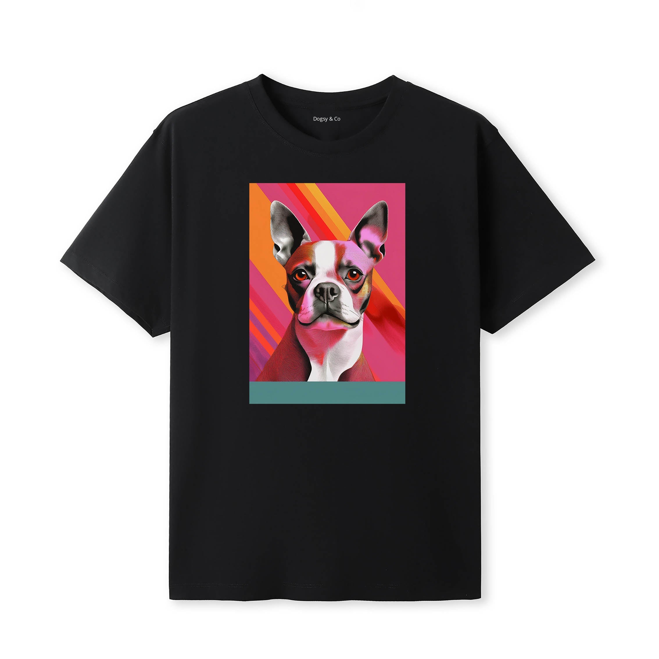 Boston Terrier Mod Pop Dogs T-Shirt Artwork