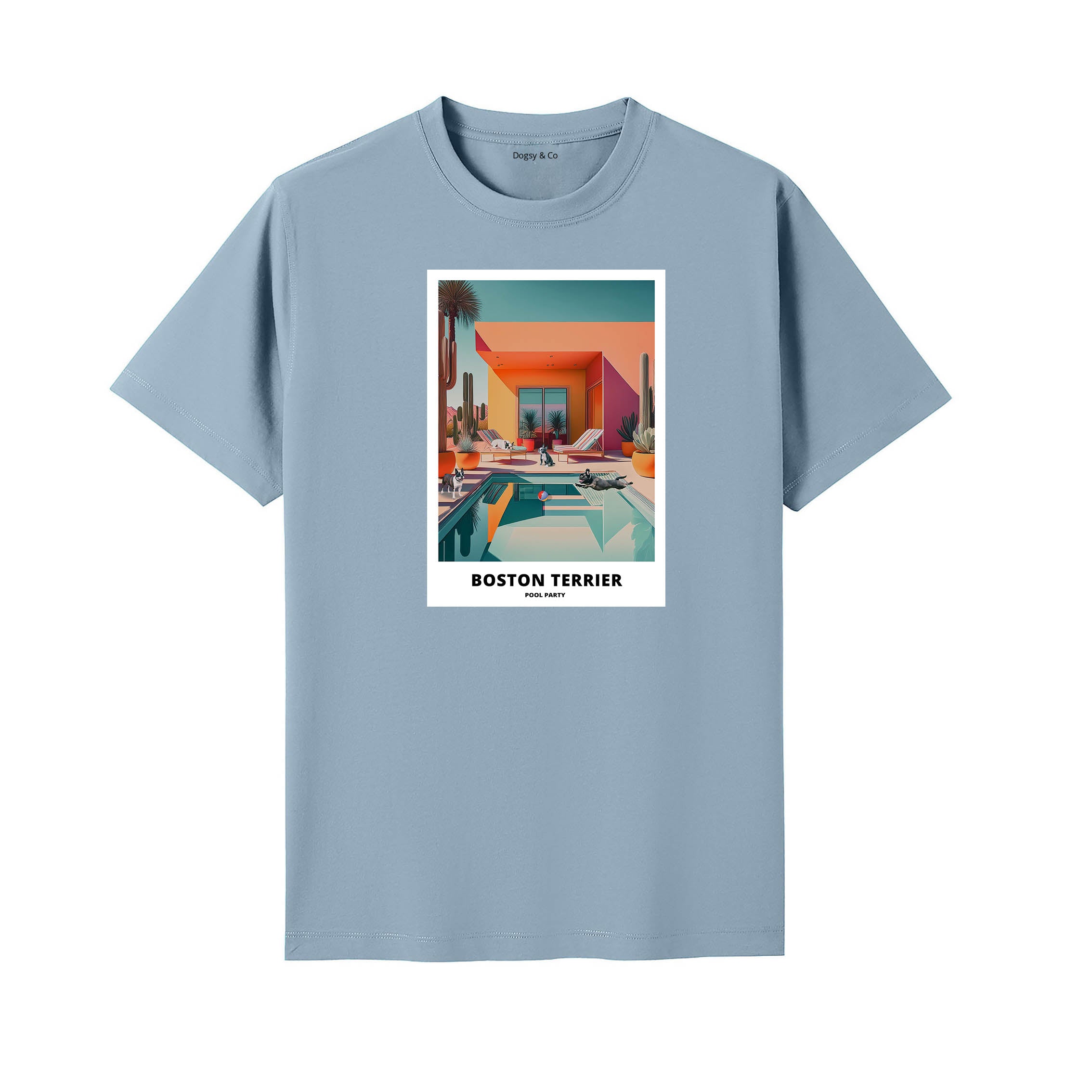 Boston Terrier Pool Party T-shirt
