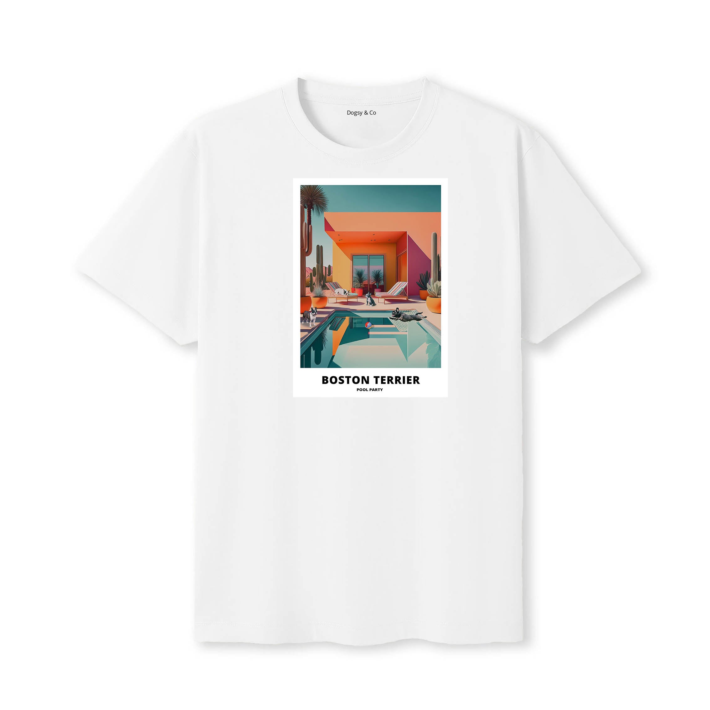 Boston Terrier Pool Party T-shirt