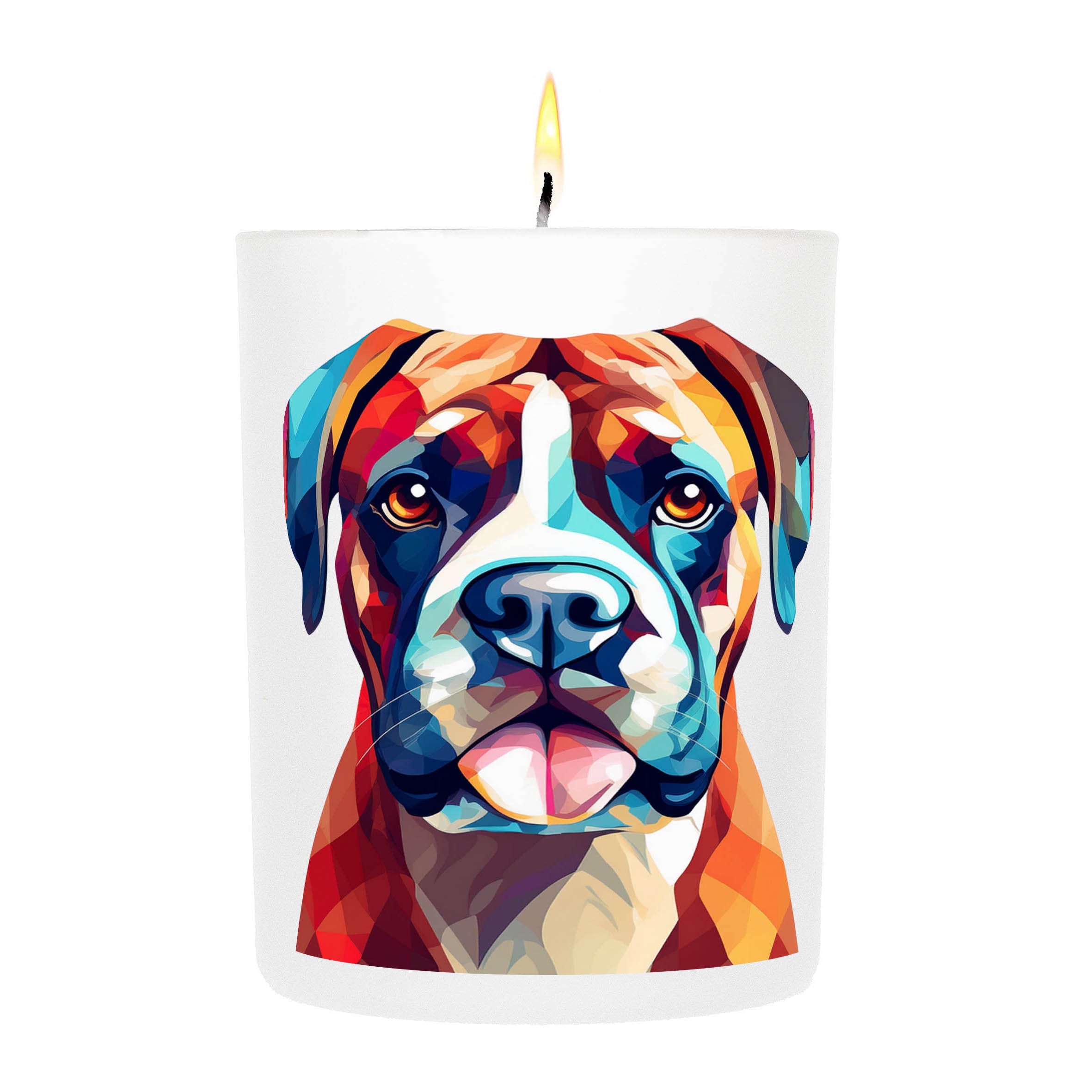 Boxer Graphic Bold Dog Candle