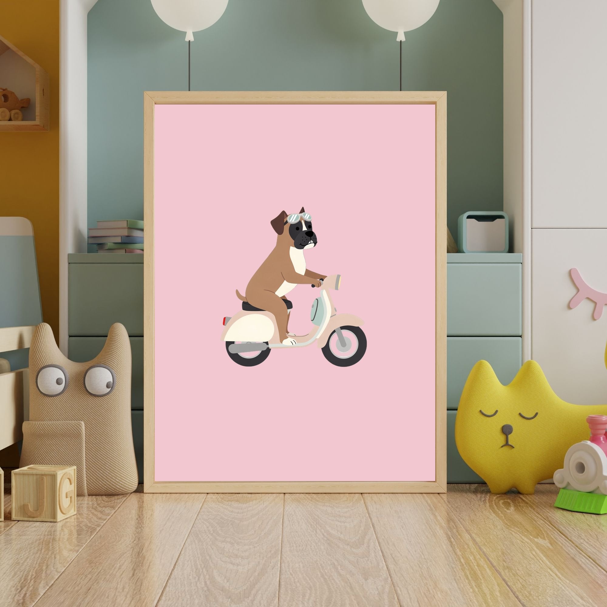 Boxer Kids Nursery Wall Art Print Bundle — 22 Dog Costume Designs, 5 Colours, 6 Print Sizes | Digital Download