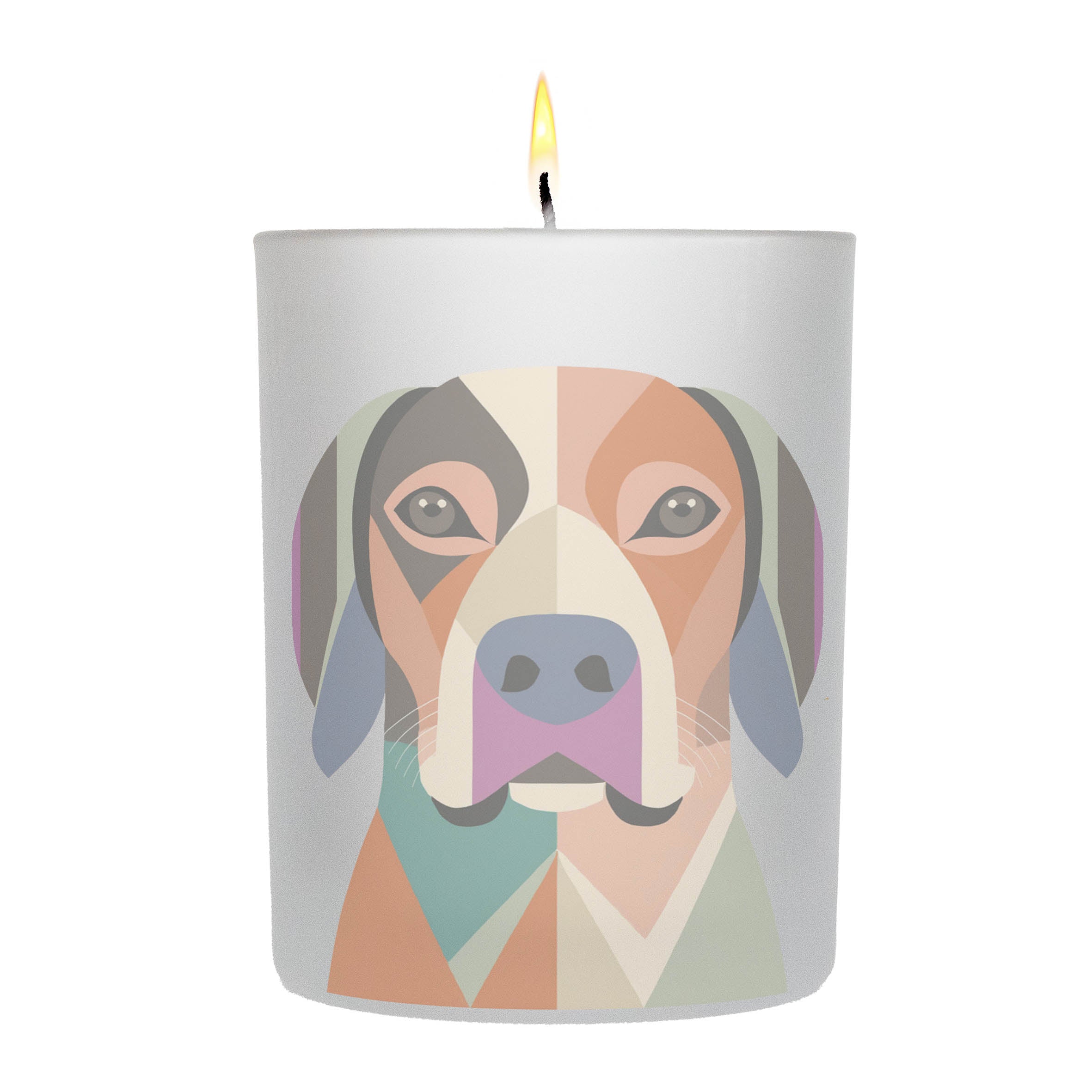 Bracco Italiano Graphic Retro Chic Frosted Candle | Dogsy & Co