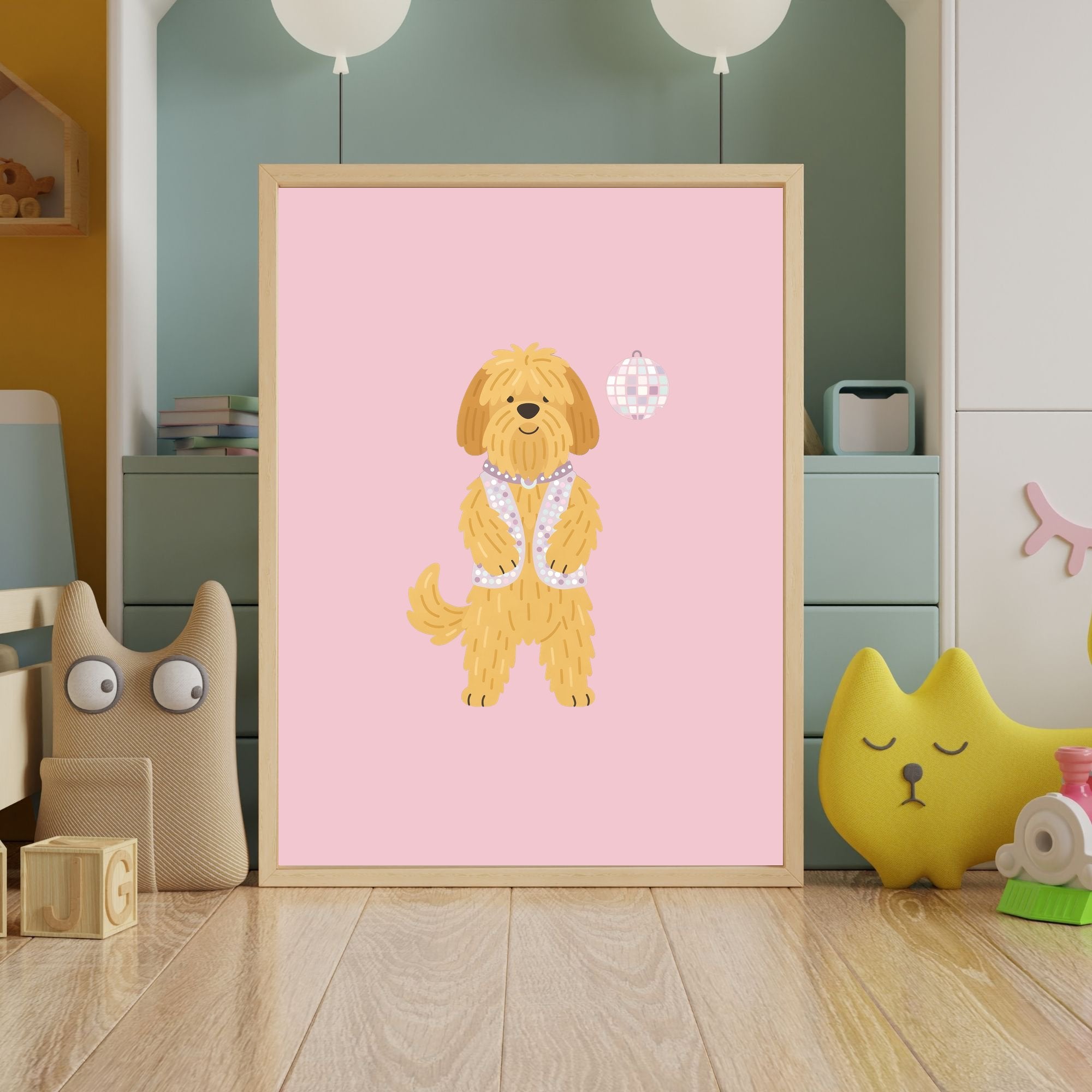 Briard Kids Nursery Wall Art Print Bundle — 22 Dog Costume Designs, 5 Colours, 6 Print Sizes | Digital Download