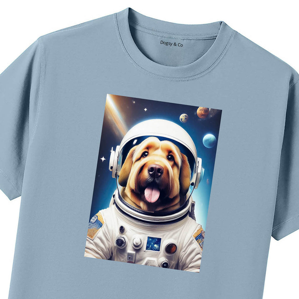 Blue T-Shirt Close Up