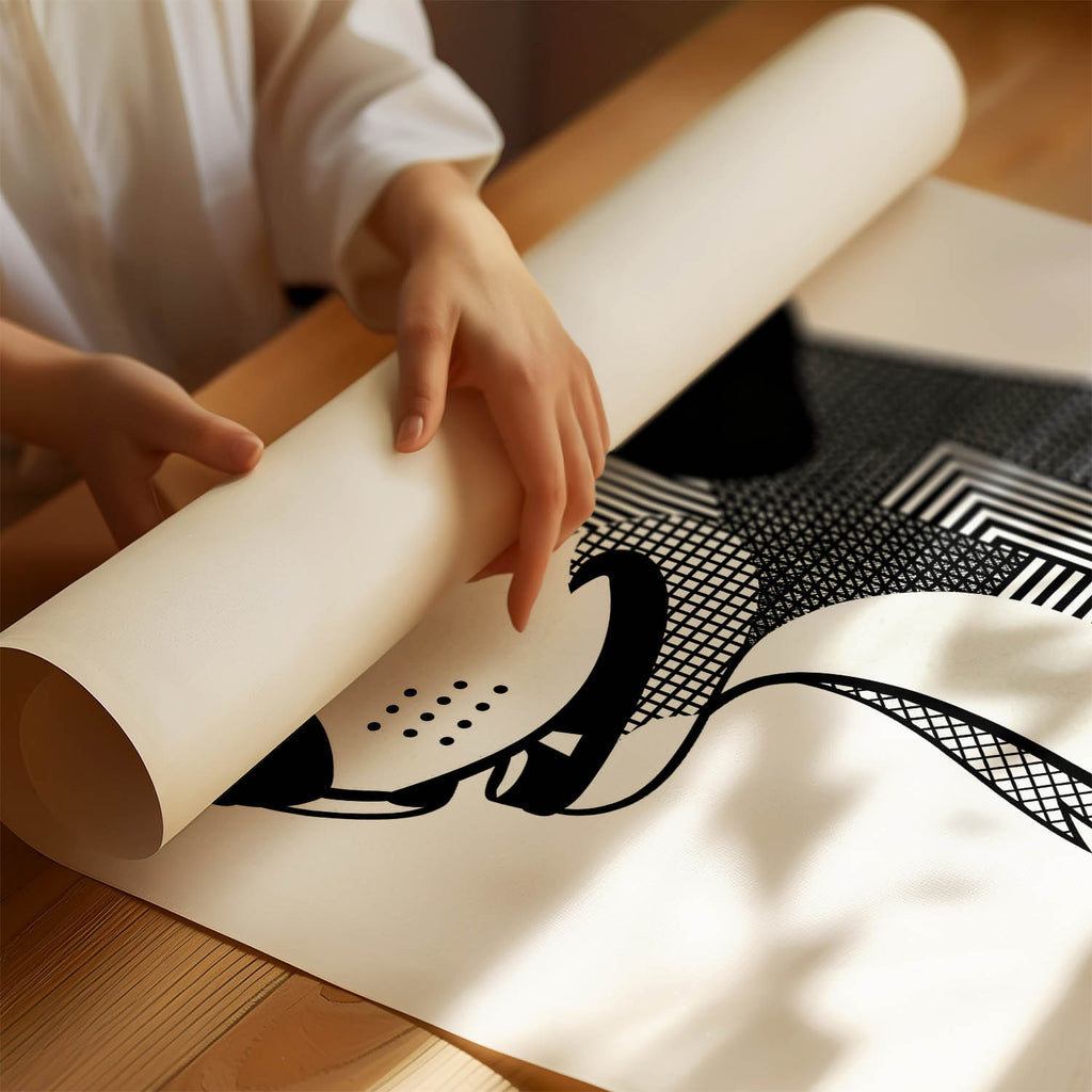Brittany Geometric Line Art mockup