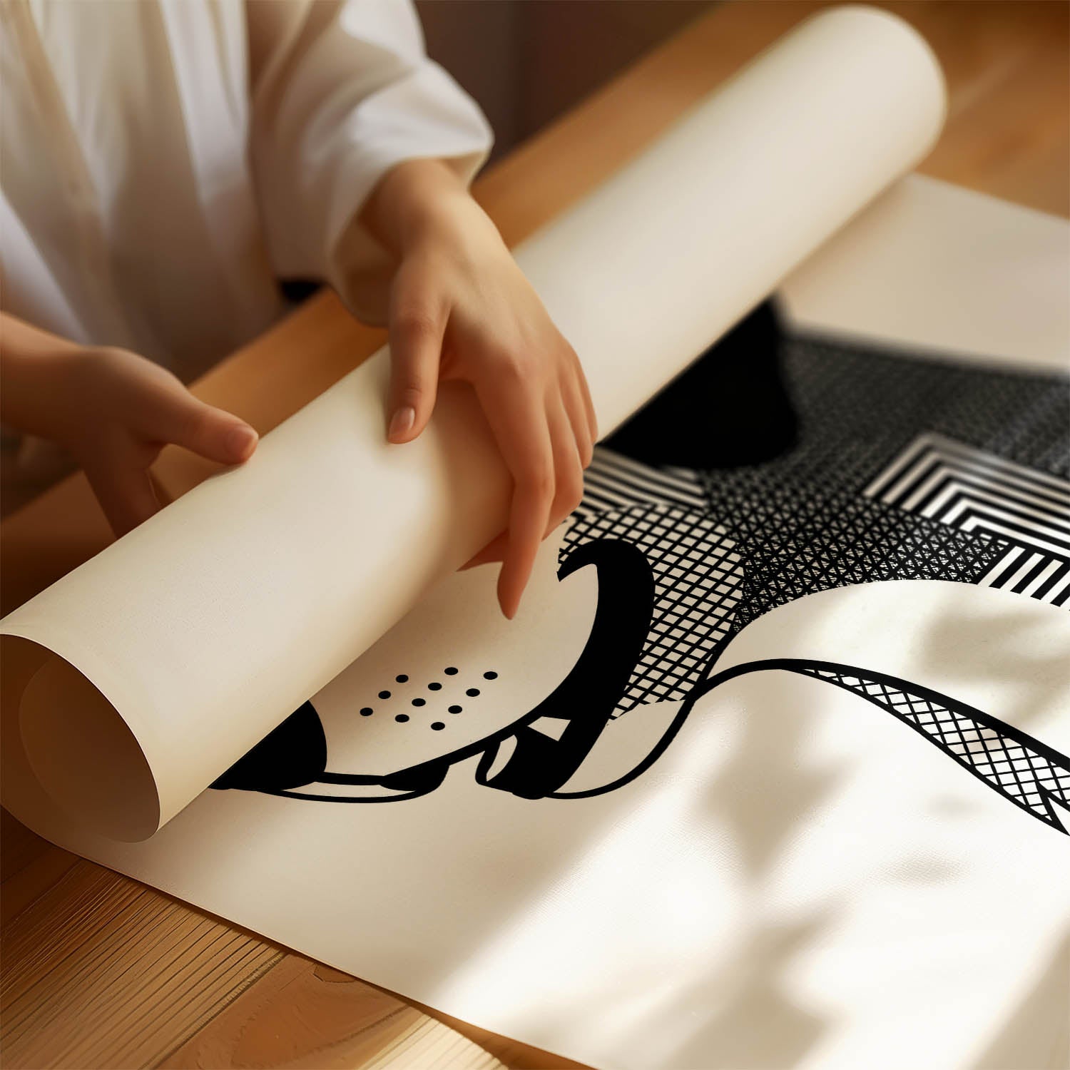 Brittany Geometric Line Art mockup