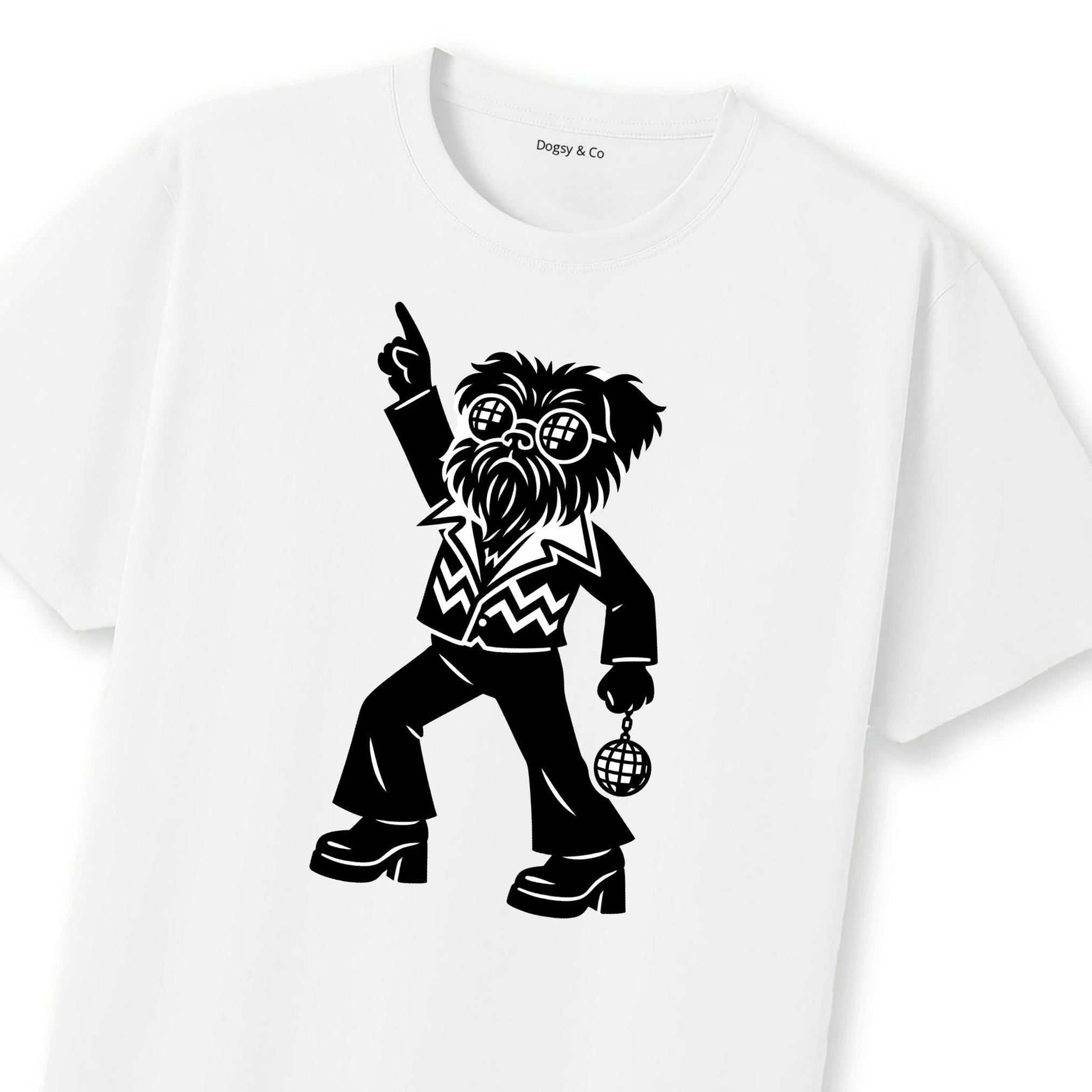 Brussels Griffon Disco Doggo T-Shirt | Dogsy & Co