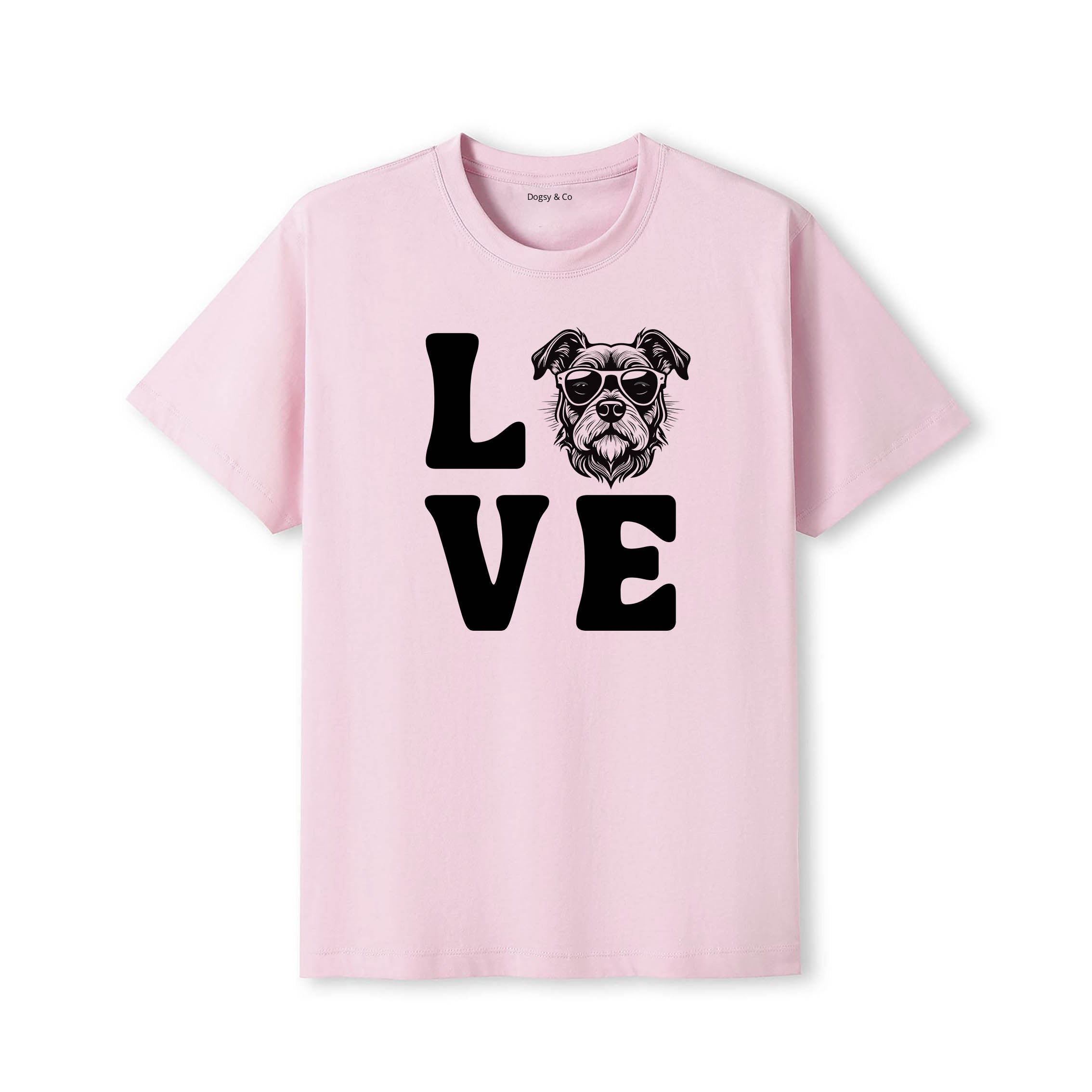 Brussels Griffon LOVE DOGS Tshirt - Pink
