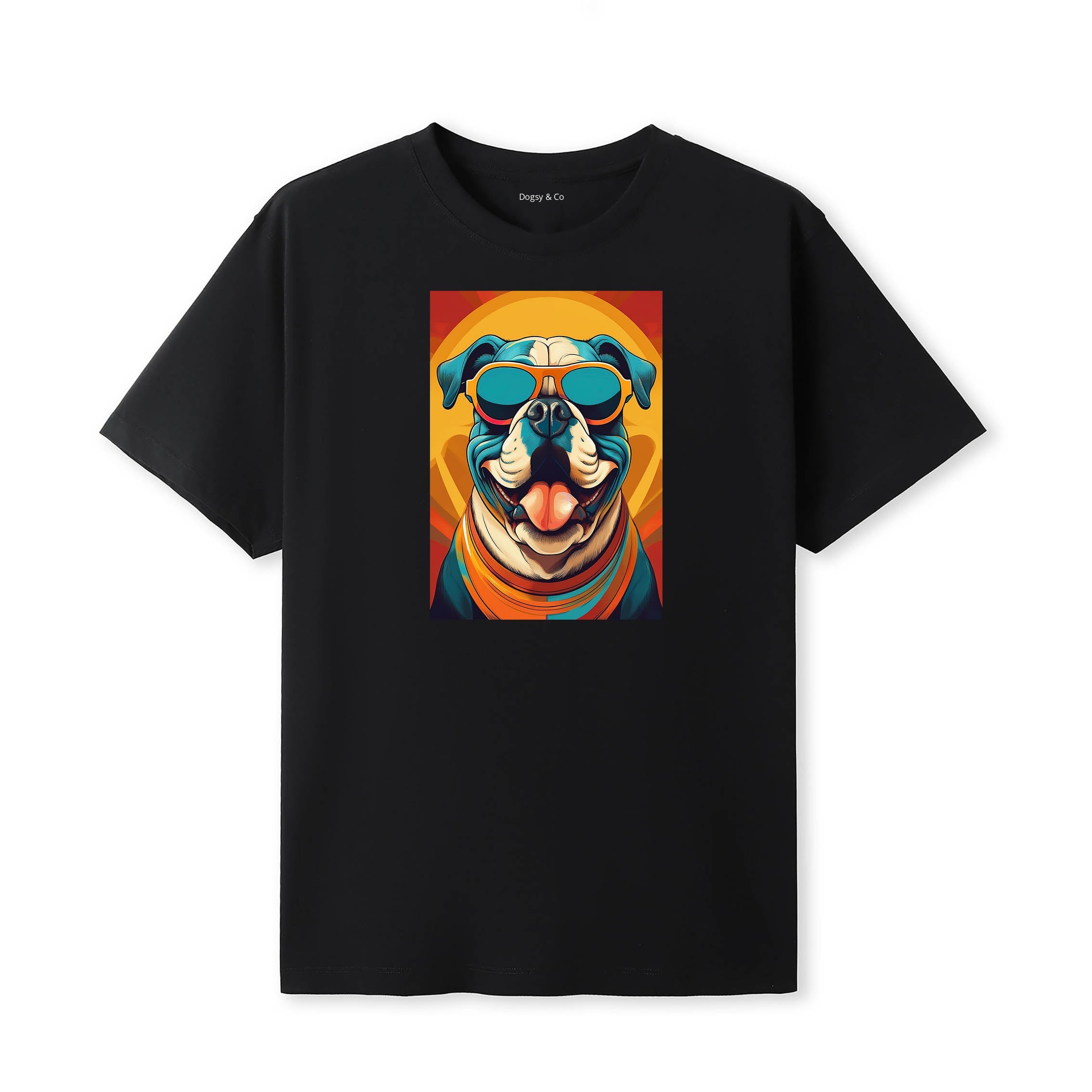 Bull Terrier Sunnies Dog T-Shirt V3 Black
