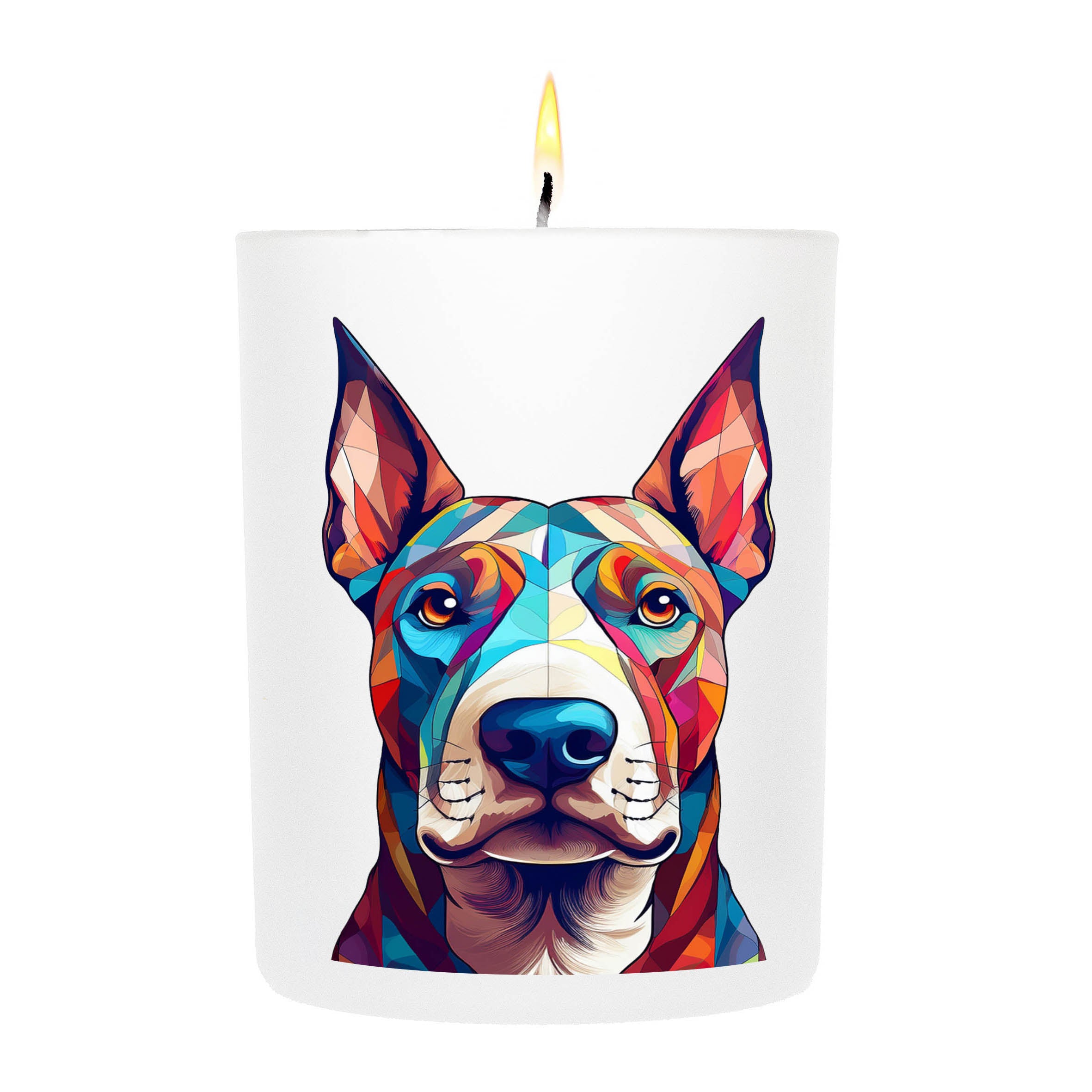 Bull Terrier Graphic Bold Dog Candle