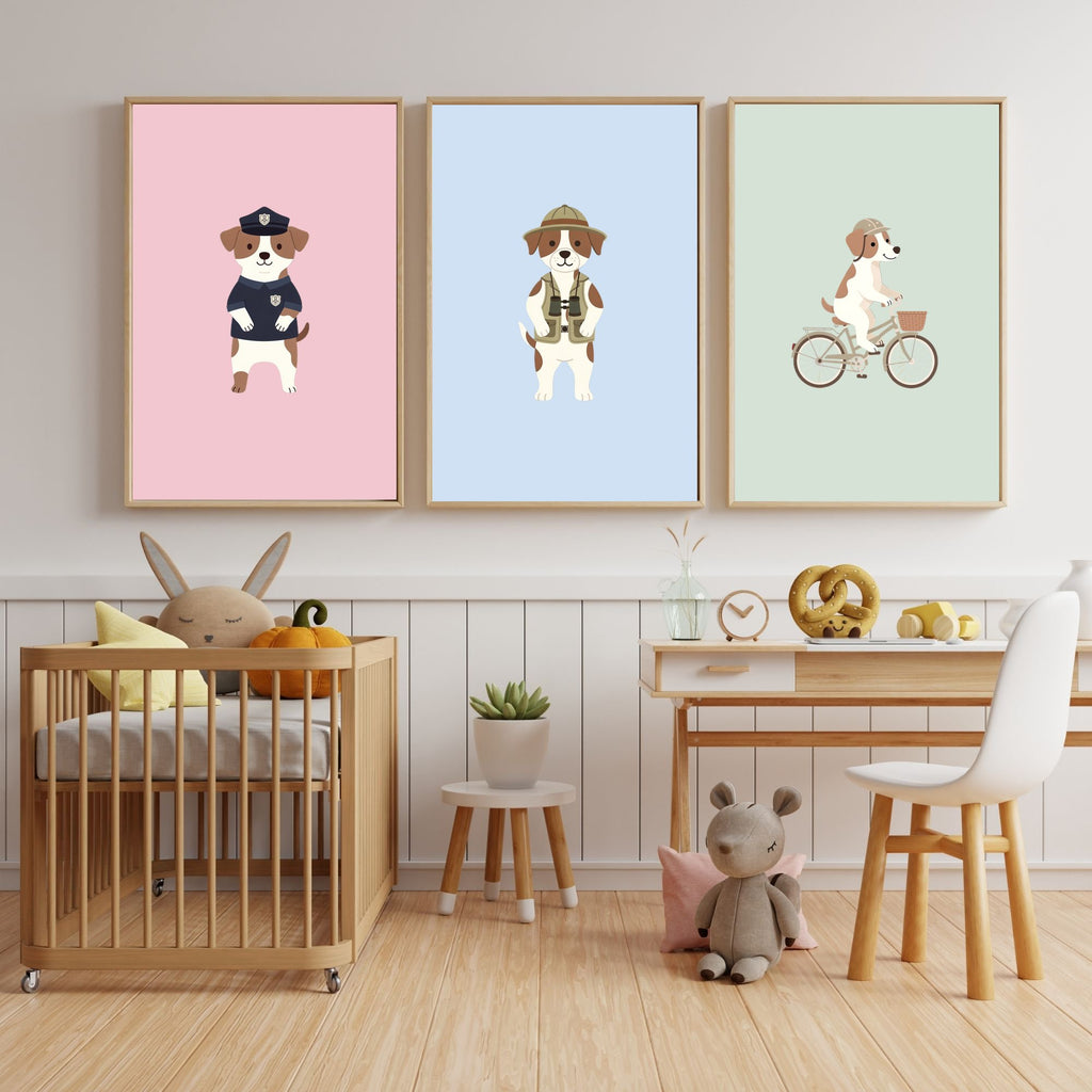 Bull Arab Kids Nursery Wall Art Print Bundle — 22 Dog Costume Designs, 5 Colours, 6 Print Sizes | Digital Download