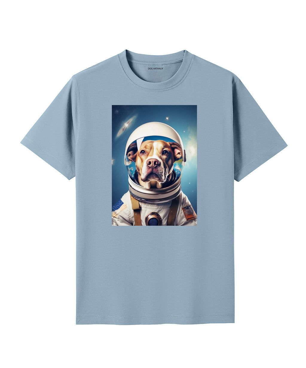 Bull Arab Astronaut Dog T-shirt - Blue