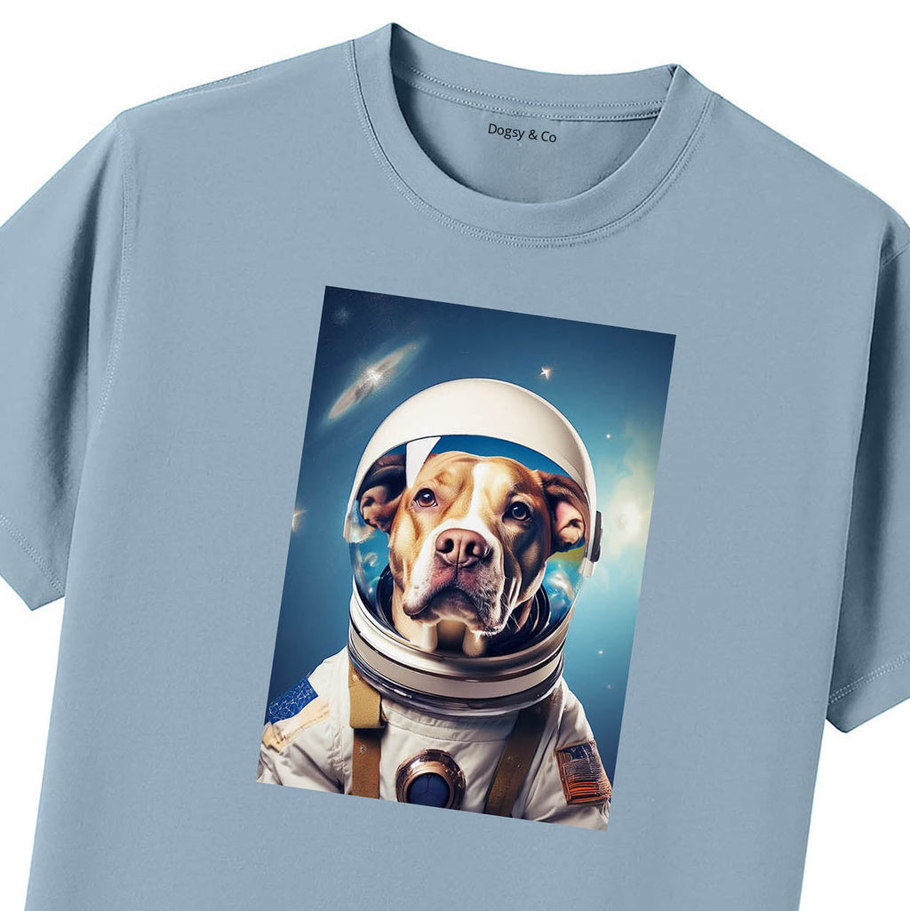 Blue T-Shirt Close Up