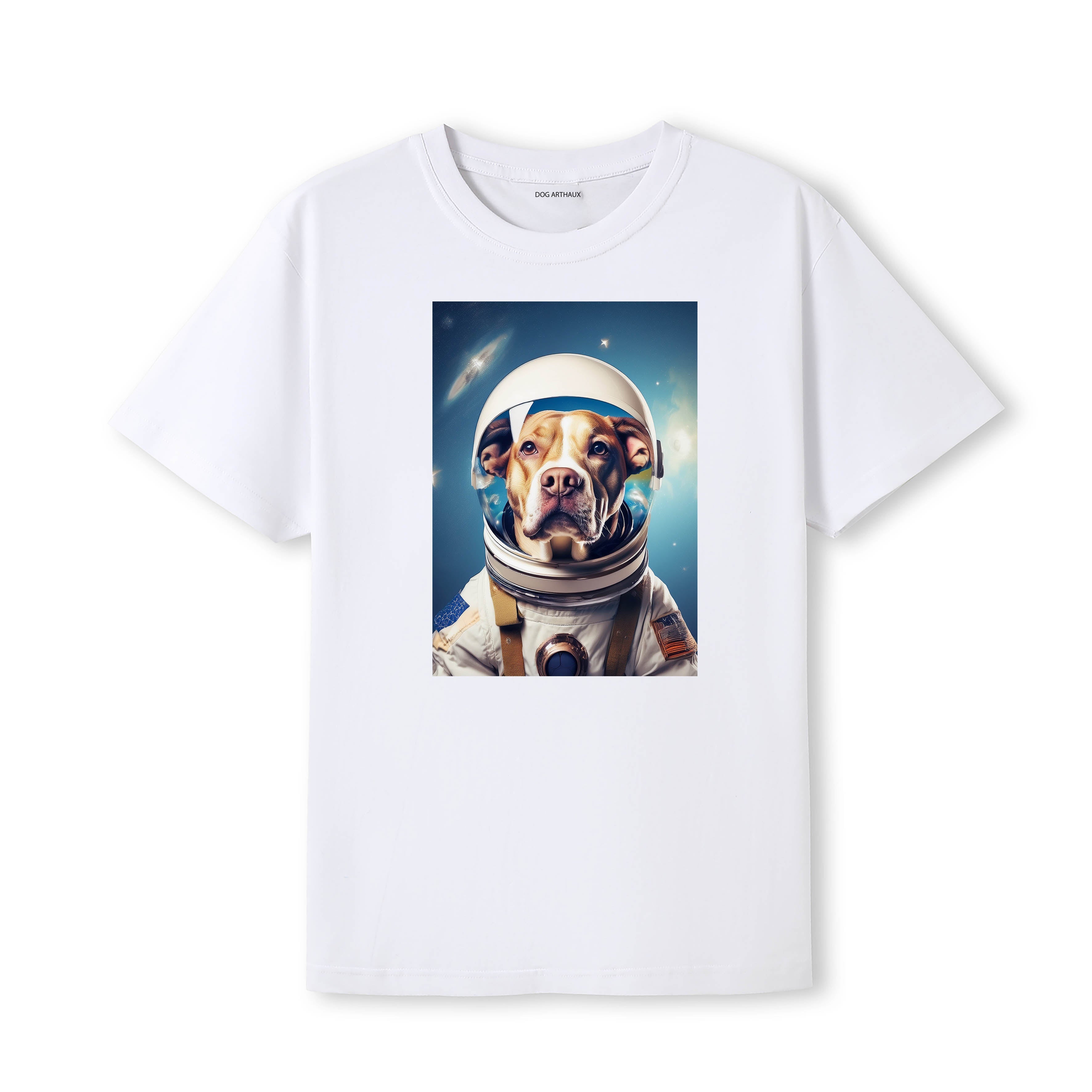 Bull Arab Astronaut Dog T-shirt - White