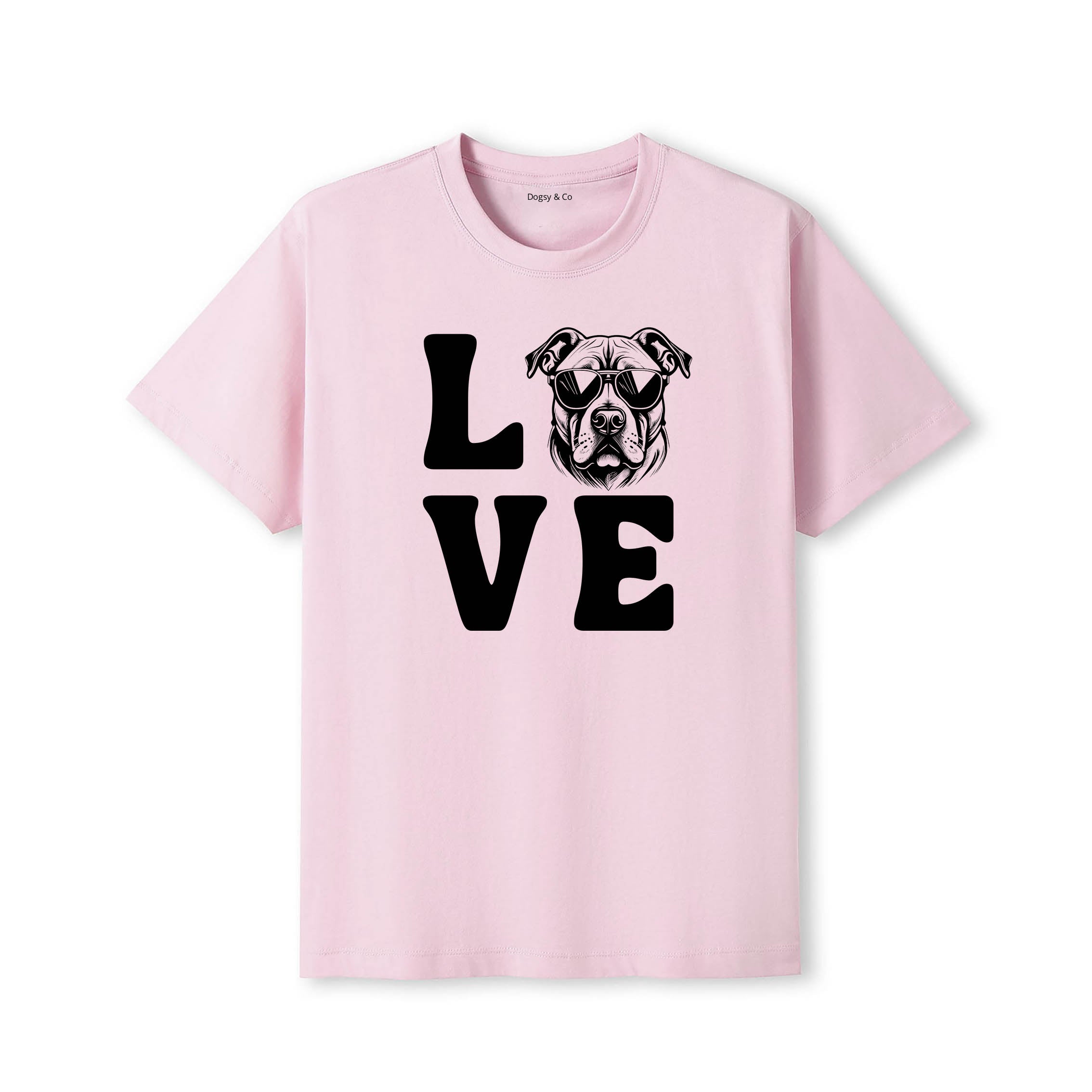 Bull Arab LOVE DOGS Tshirt - Pink