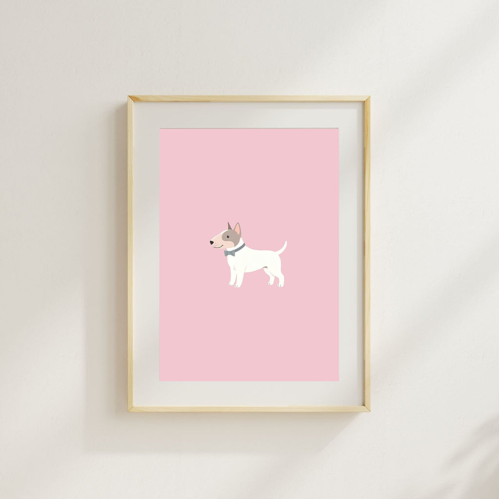 Bull Terrier Kids Nursery Wall Art Print Bundle — 22 Dog Costume Designs, 5 Colours, 6 Print Sizes | Digital Download