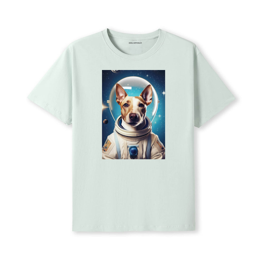 Bull Terrier Astronaut Dog T-shirt - Mint