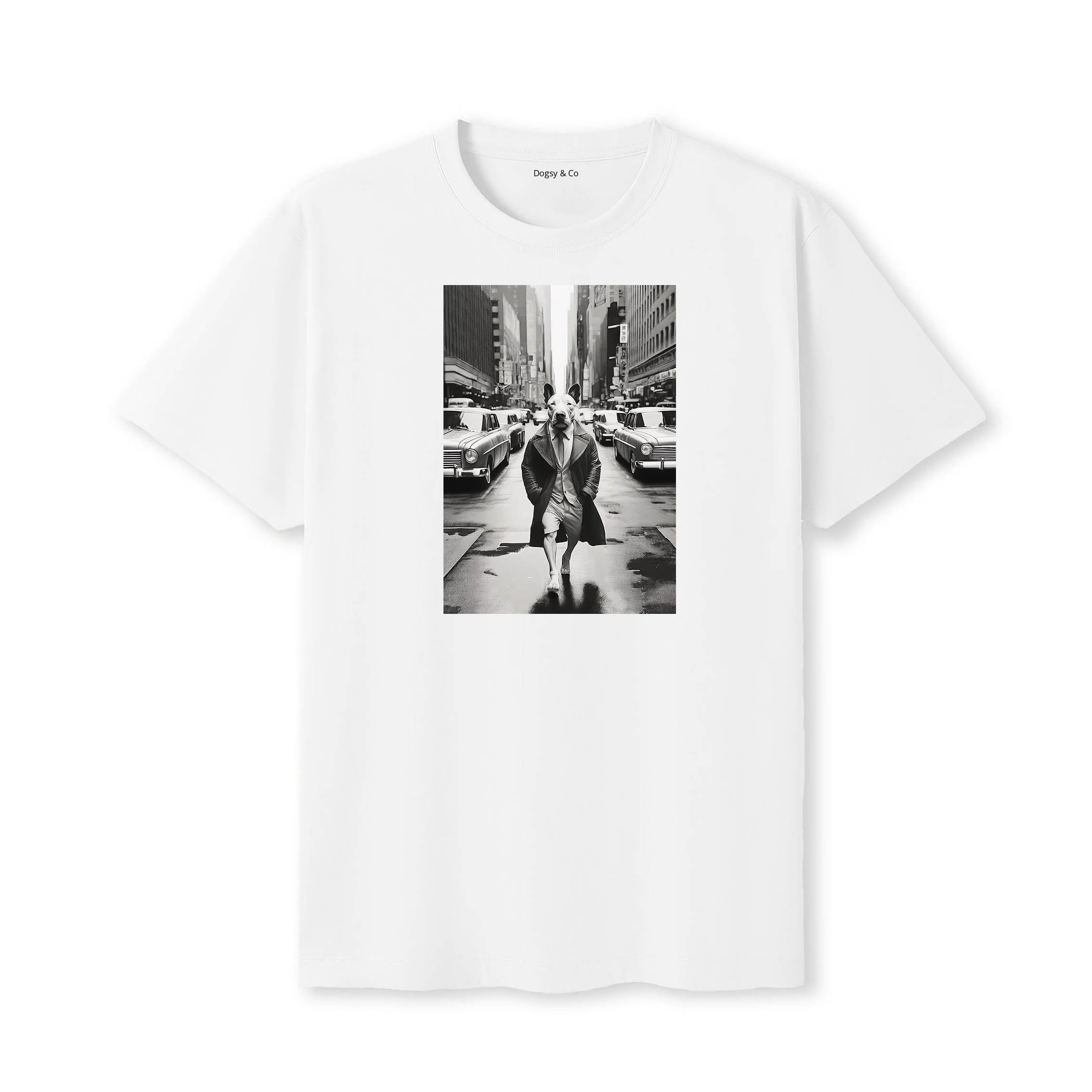 Bull Terrier Dogsy Dean T-Shirt White