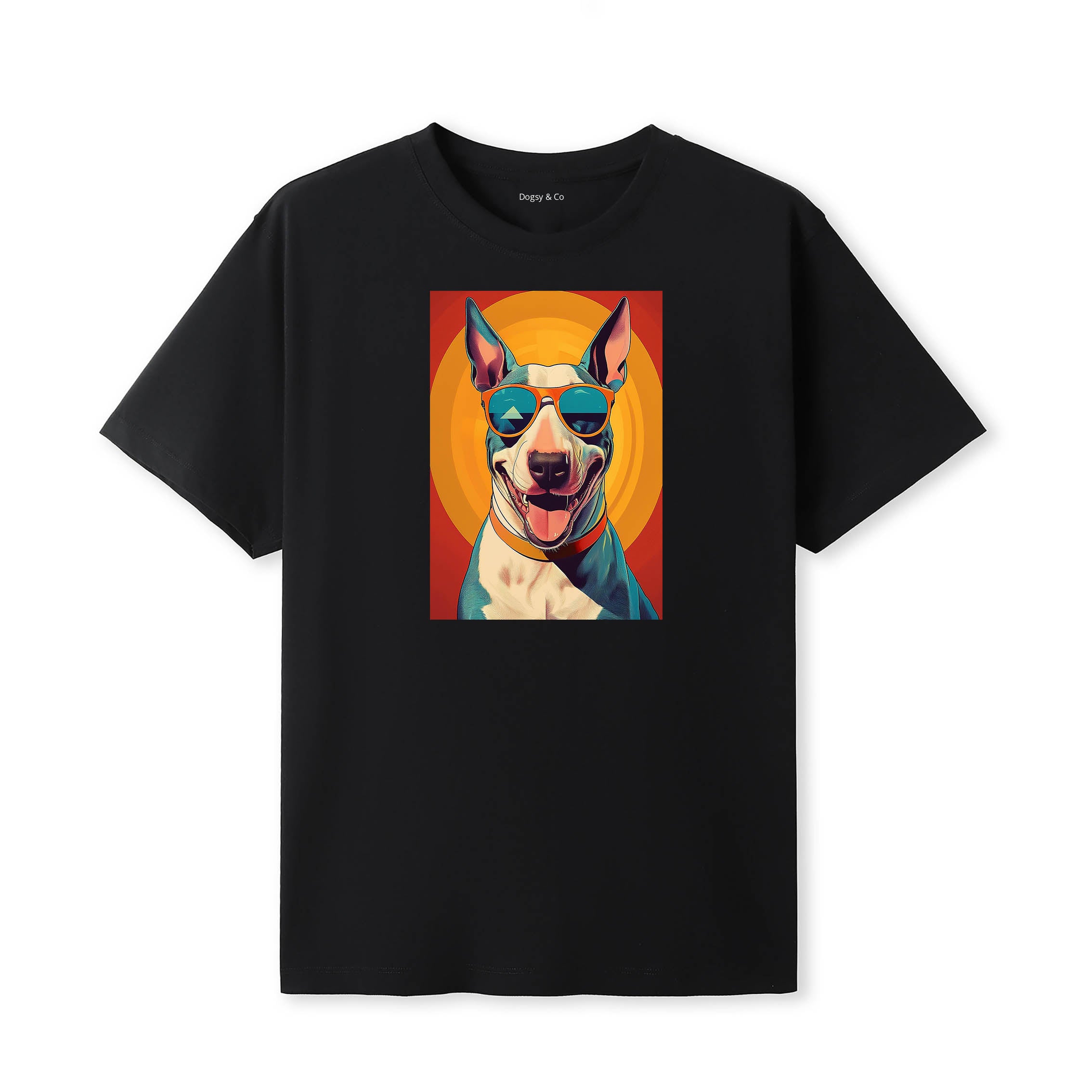 Bull Terrier Sunnies Dog T-Shirt V3 Black