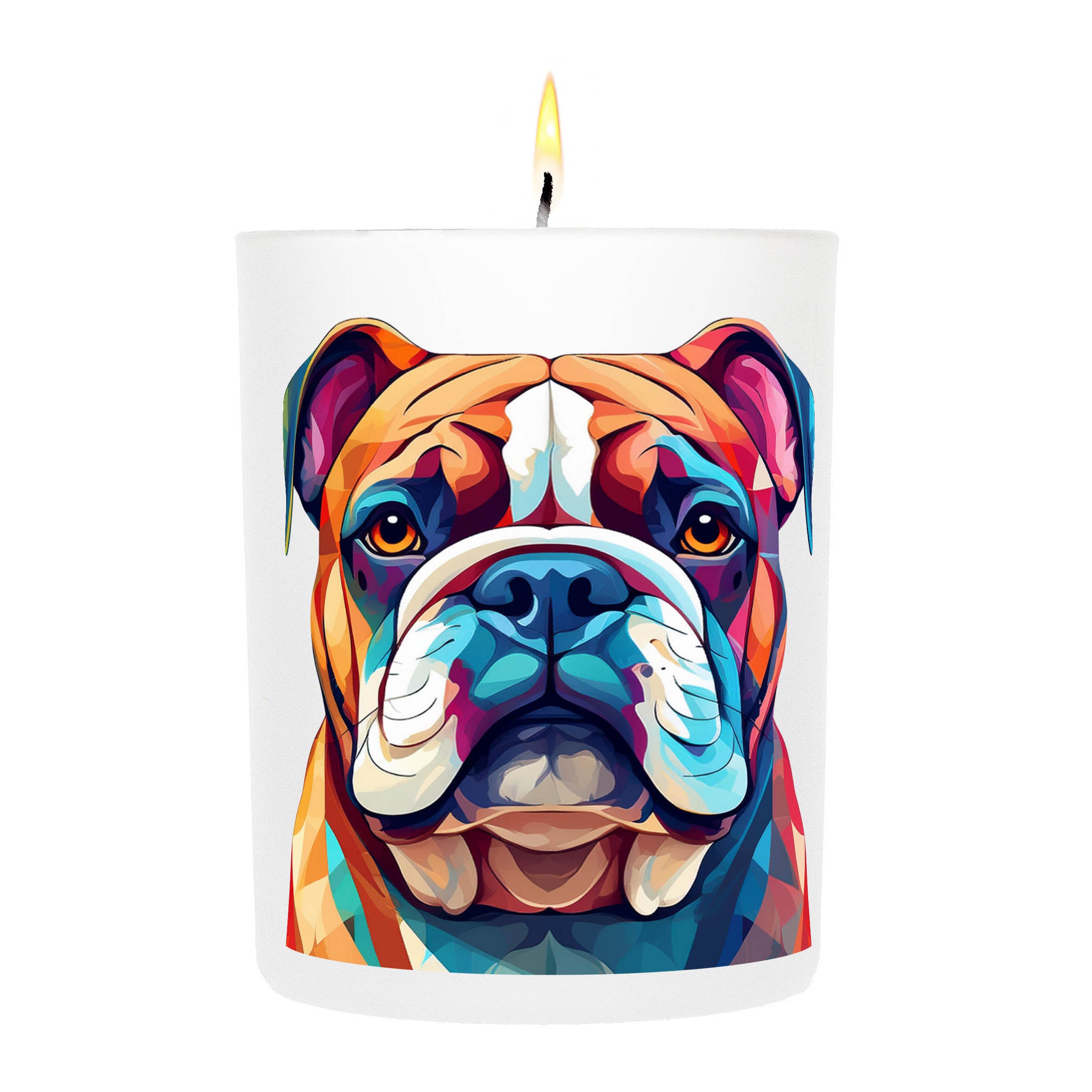 Bulldog Graphic Bold Dog Candle
