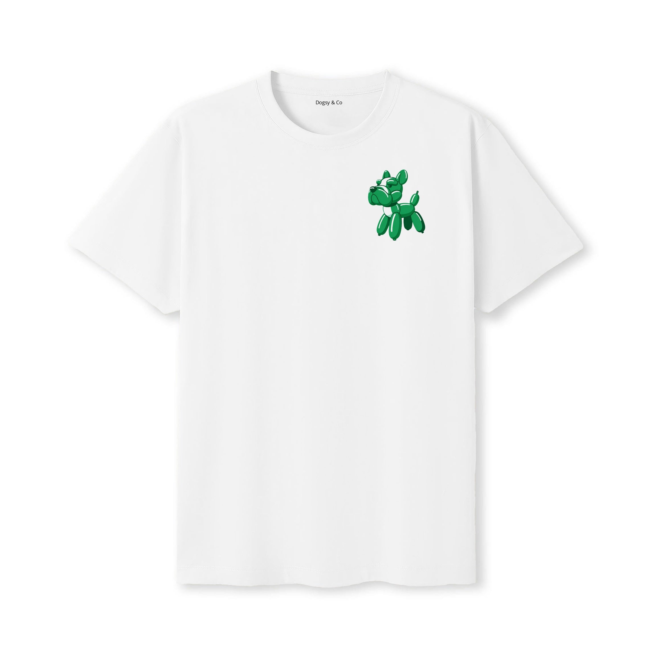 Bulldog Balloon Dog T-Shirt - White