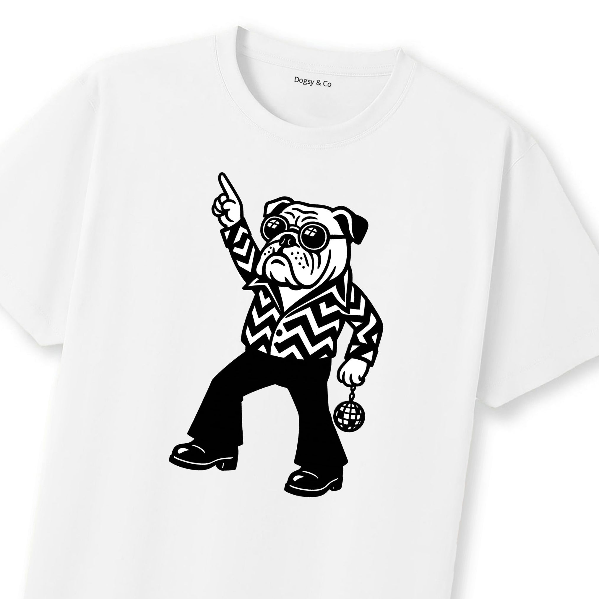 Bulldog Disco Doggo T-Shirt | Dogsy & Co