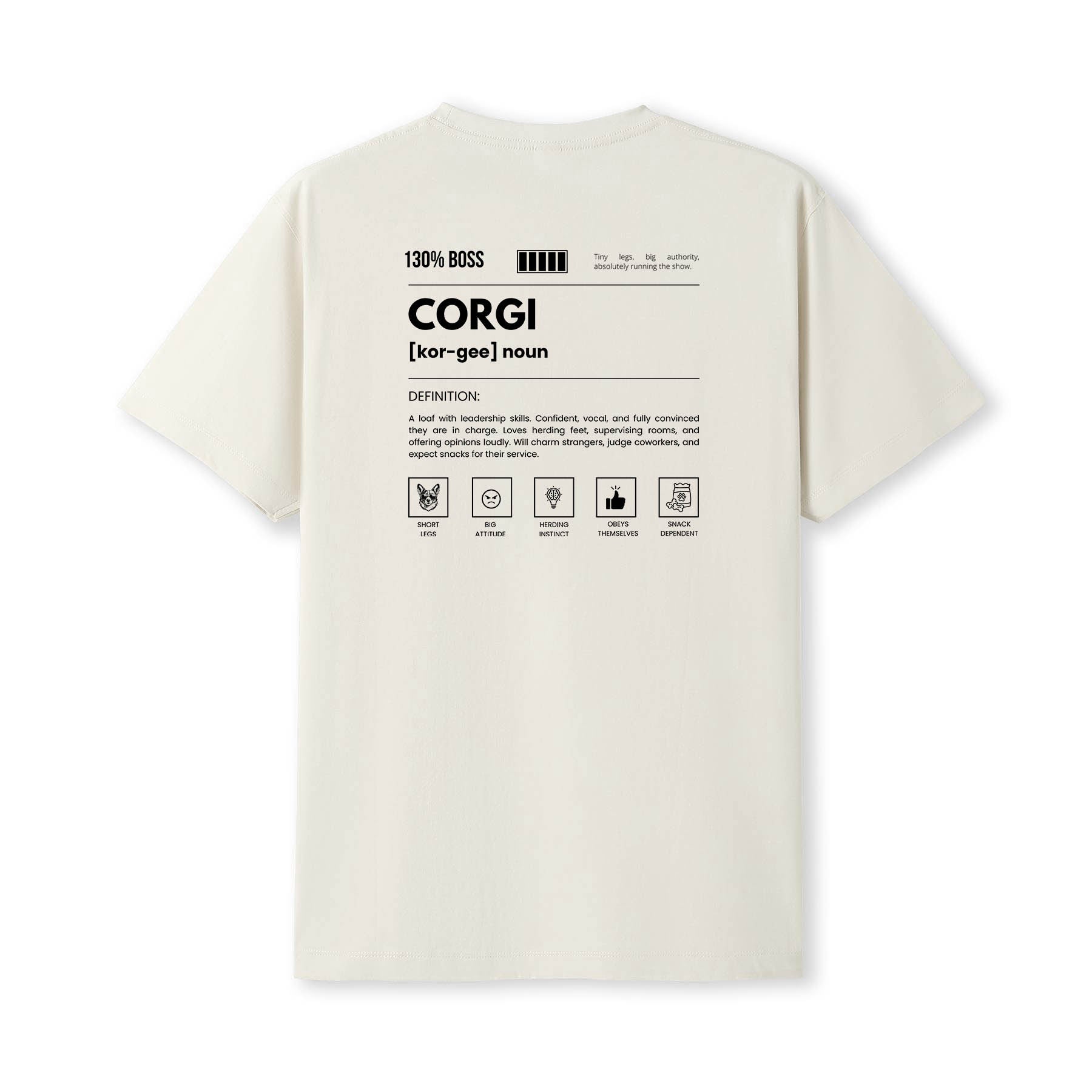 Corgi Dog Attitude Tshirt Funny Breed Definition Tee