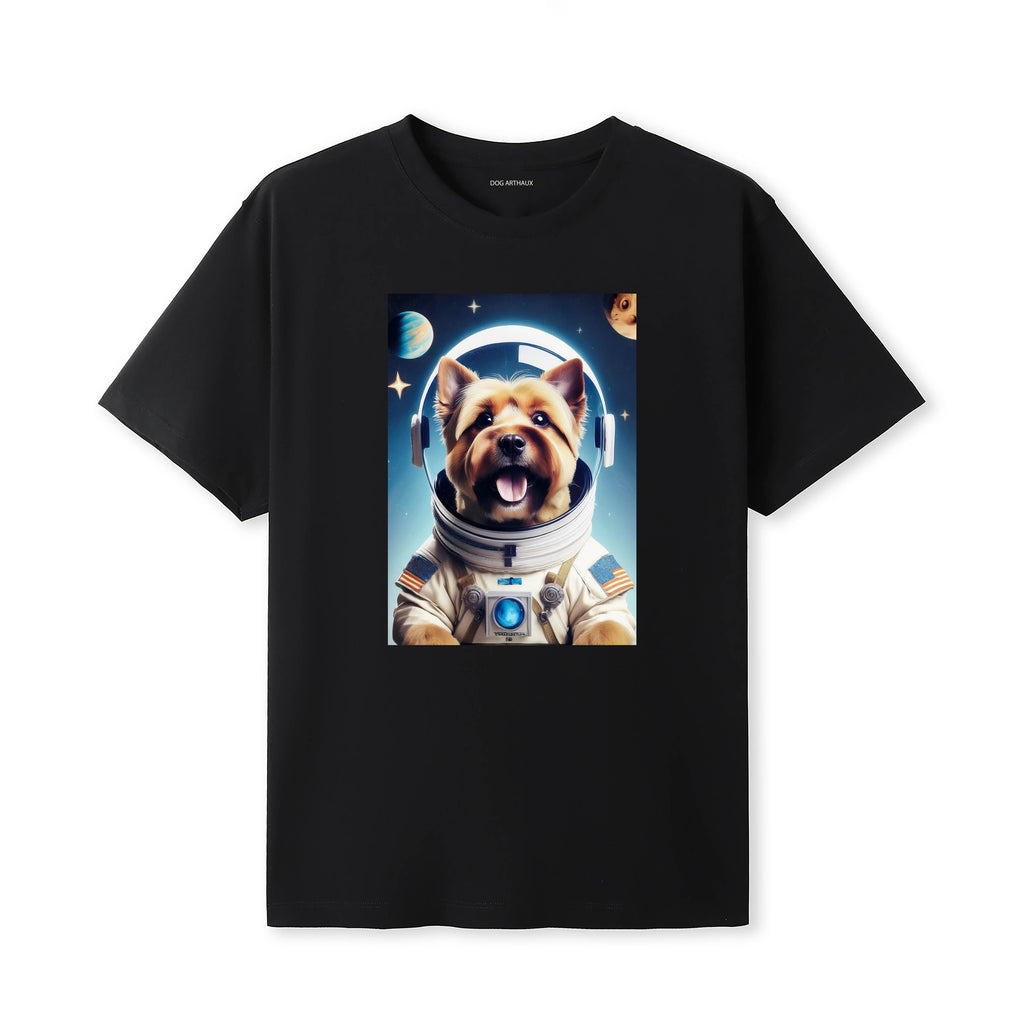 Cairn Terrier Astronaut Dog T-shirt - Black | Dogsy & Co