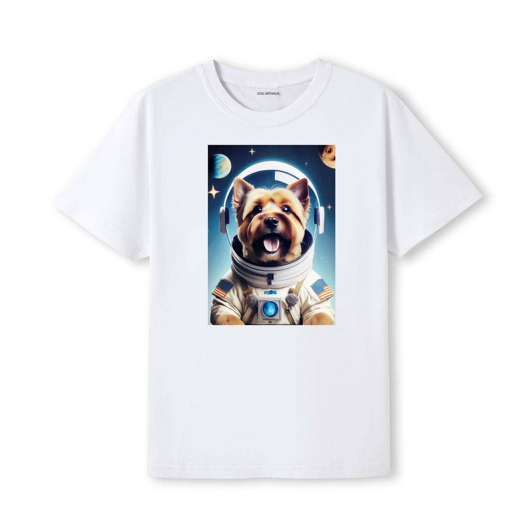 Cairn Terrier Astronaut Dog T-shirt - White