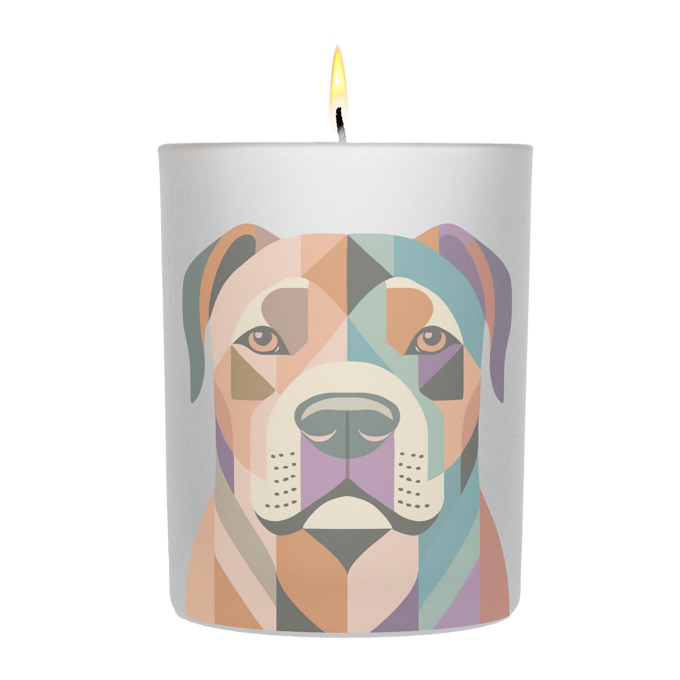 Cane Corso Graphic Retro Chic Frosted Candle | Dogsy & Co