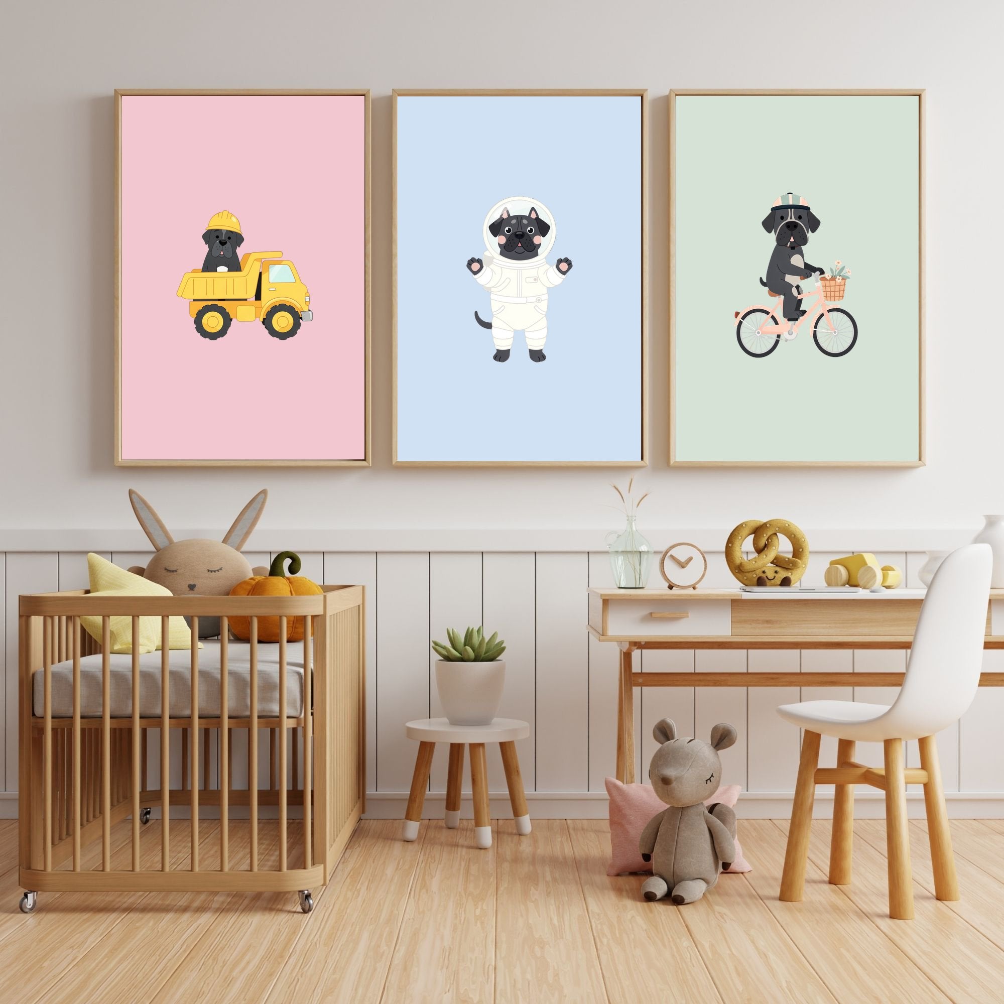 Cane Corso Kids Nursery Wall Art Print Bundle — 22 Dog Costume Designs, 5 Colours, 6 Print Sizes | Digital Download