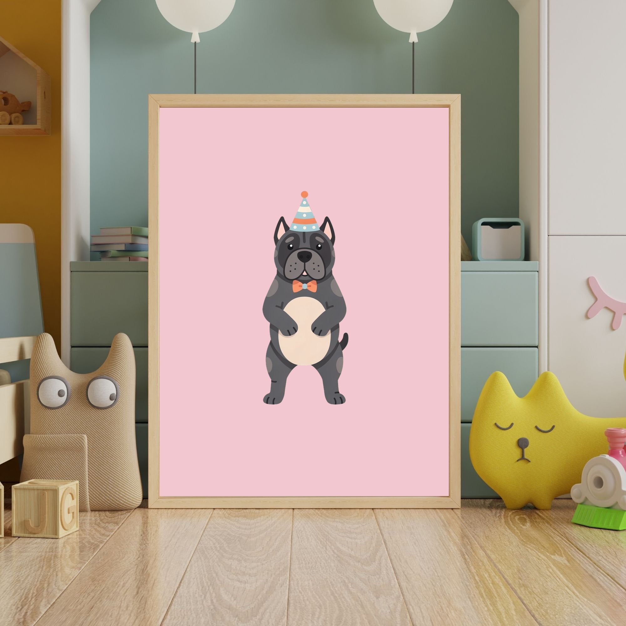 Cane Corso Kids Nursery Wall Art Print Bundle — 22 Dog Costume Designs, 5 Colours, 6 Print Sizes | Digital Download