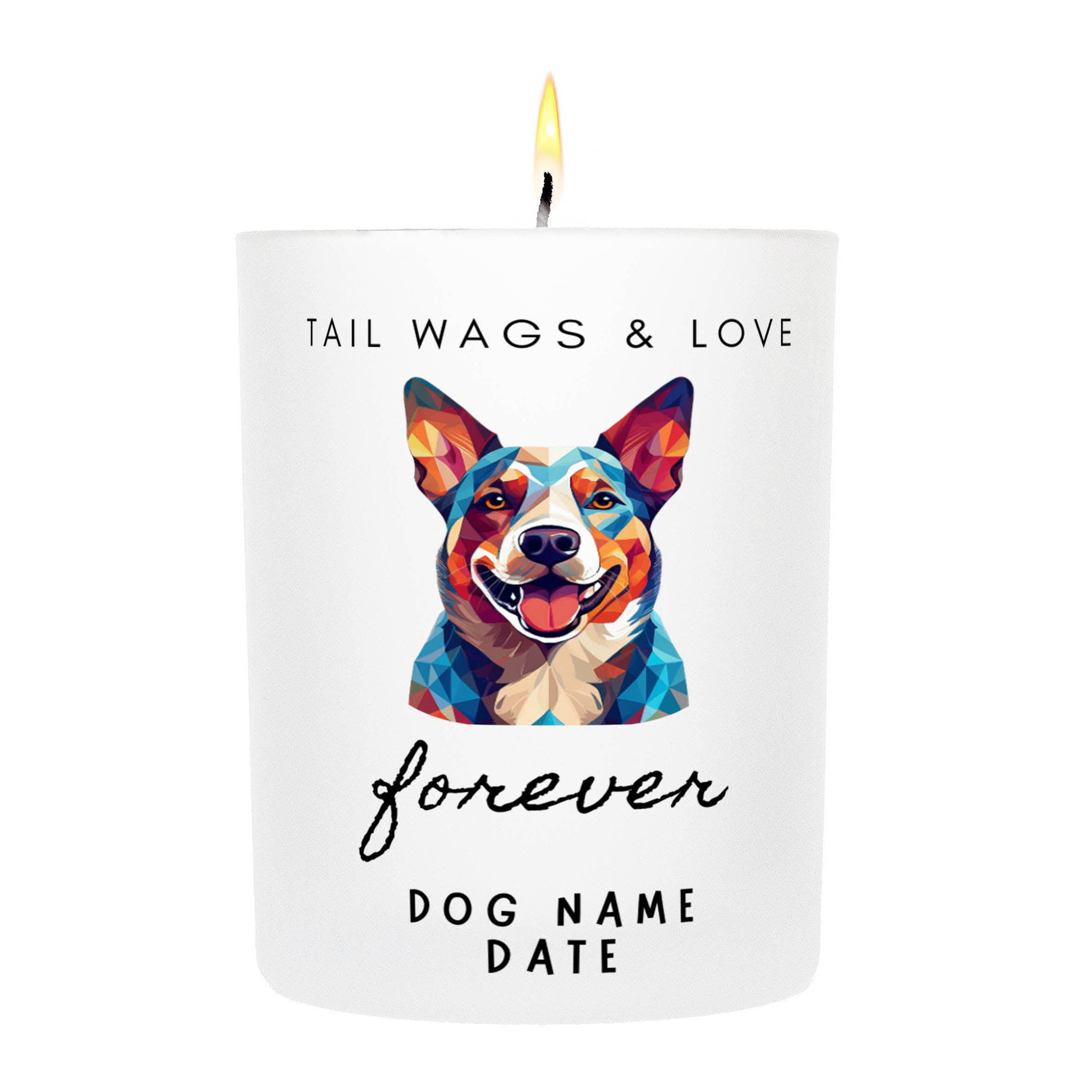 CATTLE DOG   Tail Wags & Love Custom Candle