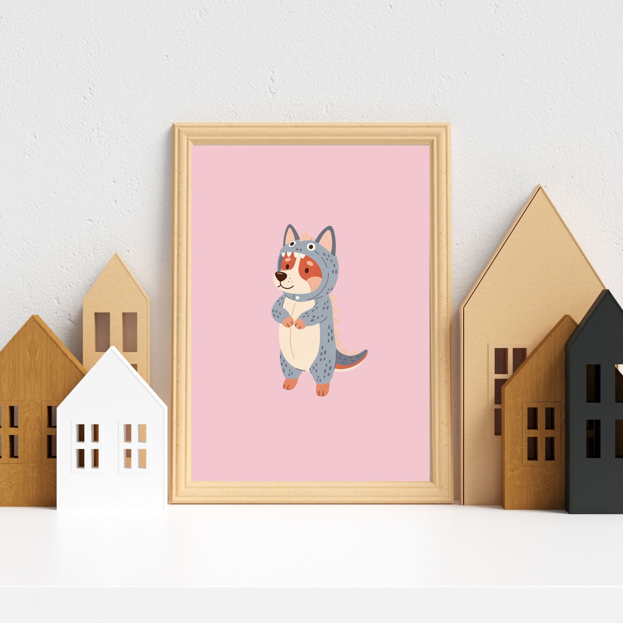 Cattle Dog Kids Nursery Wall Art Print Bundle — 22 Dog Costume Designs, 5 Colours, 6 Print Sizes | Digital Download