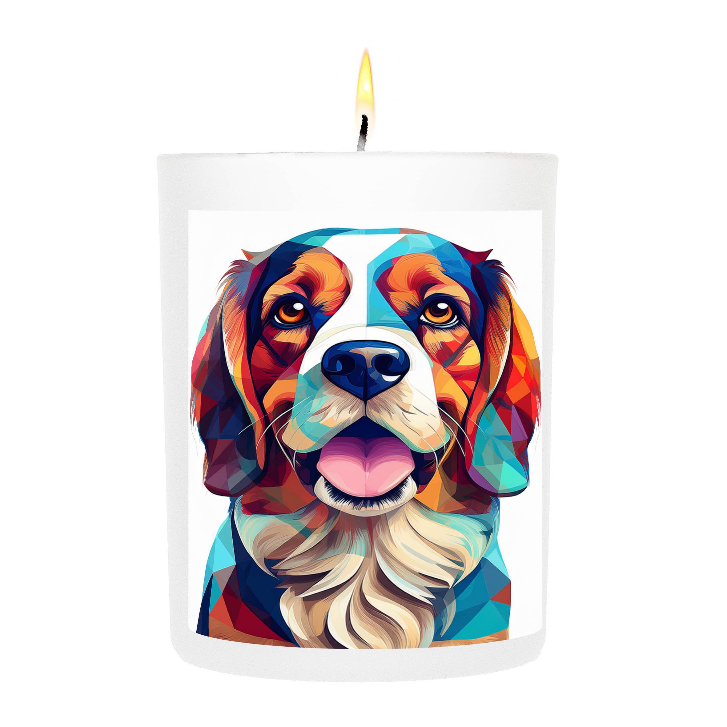 Cavalier Spaniel Graphic Bold Dog Candle