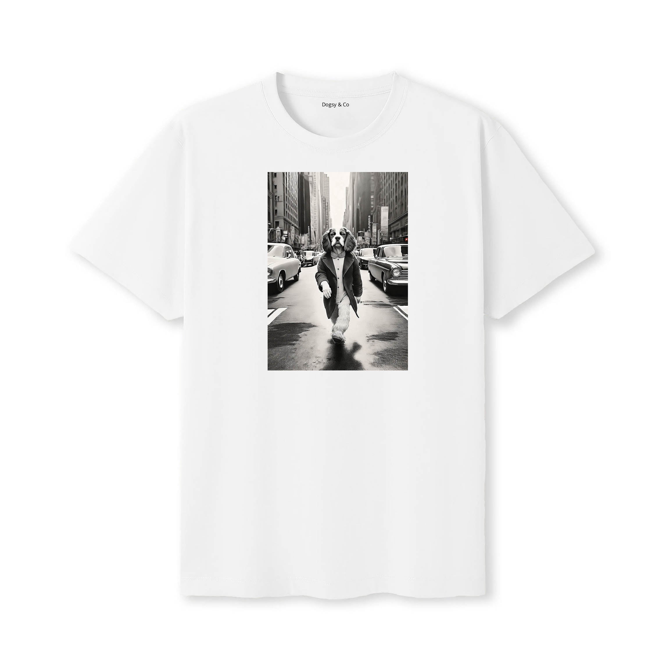 Cavalier Spaniel Dogsy Dean T-Shirt White