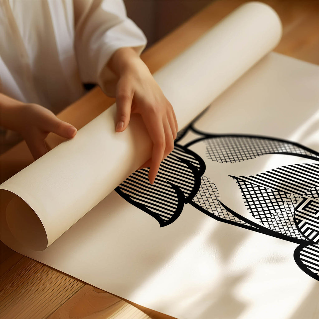 Cavalier Spaniel Geometric Line Art mockup