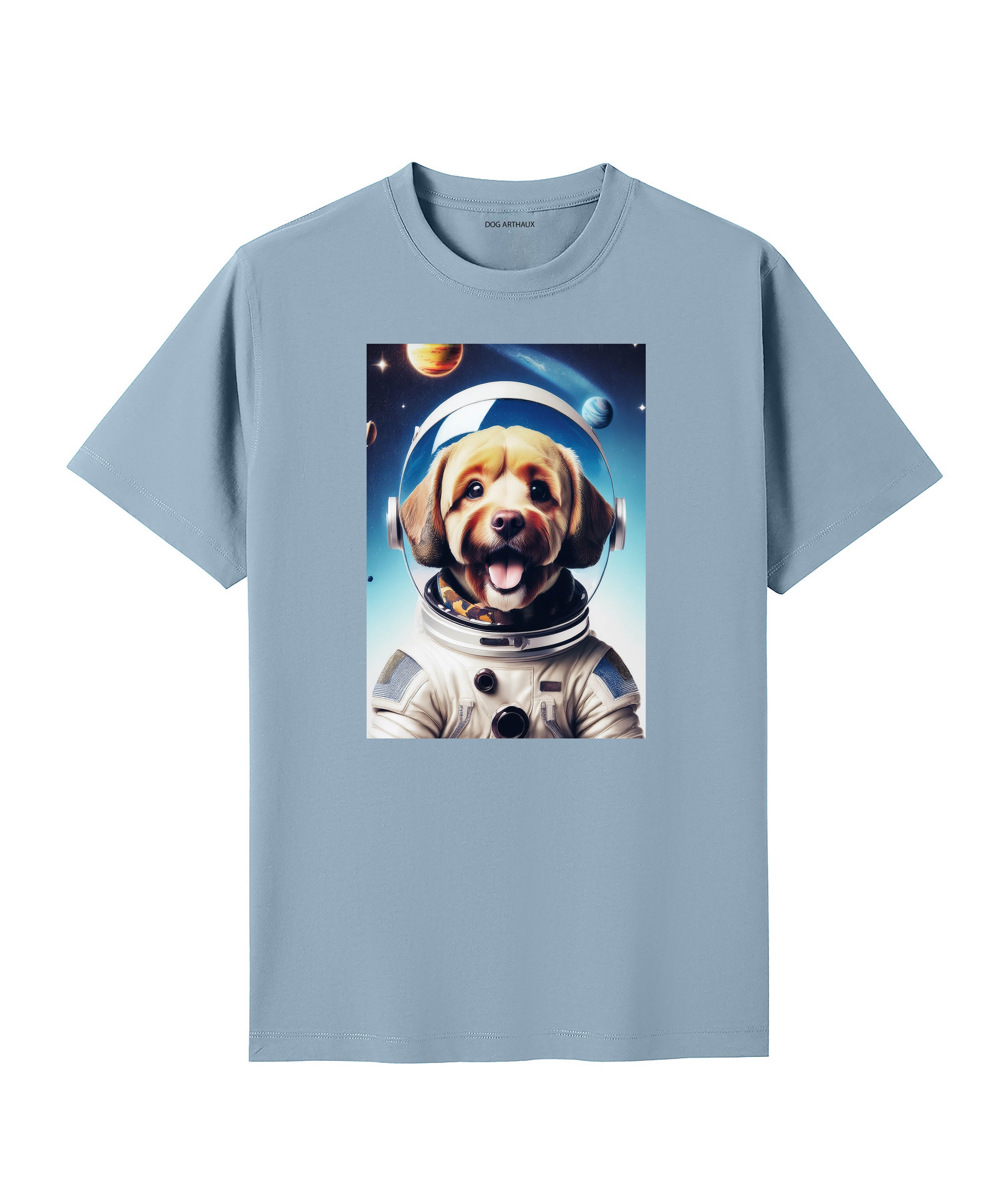 Cavoodle Astronaut Dog T-shirt - Blue