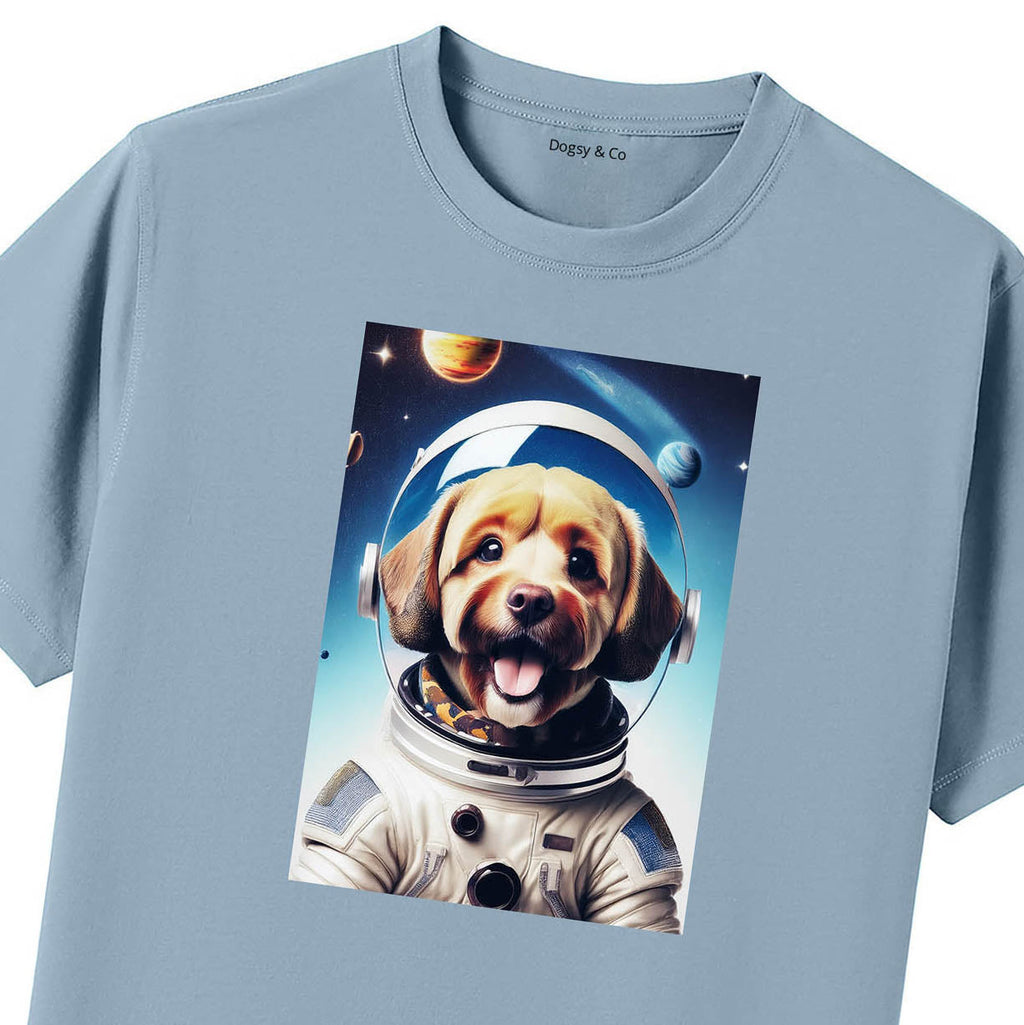 Blue T-Shirt Close Up