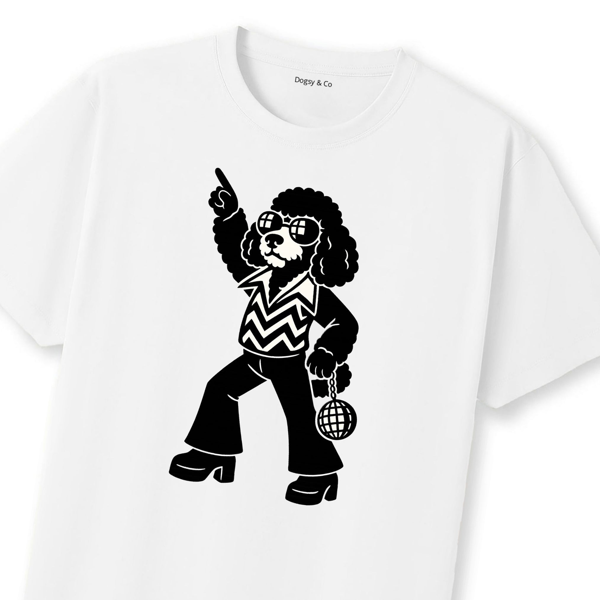 Cavoodle Disco Doggo T-Shirt | Dogsy & Co