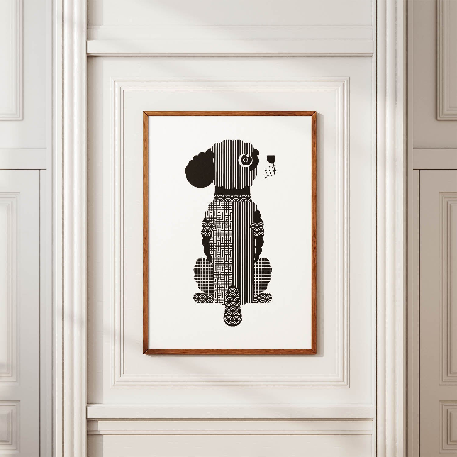 Cavoodle Geometric Line Art mockup